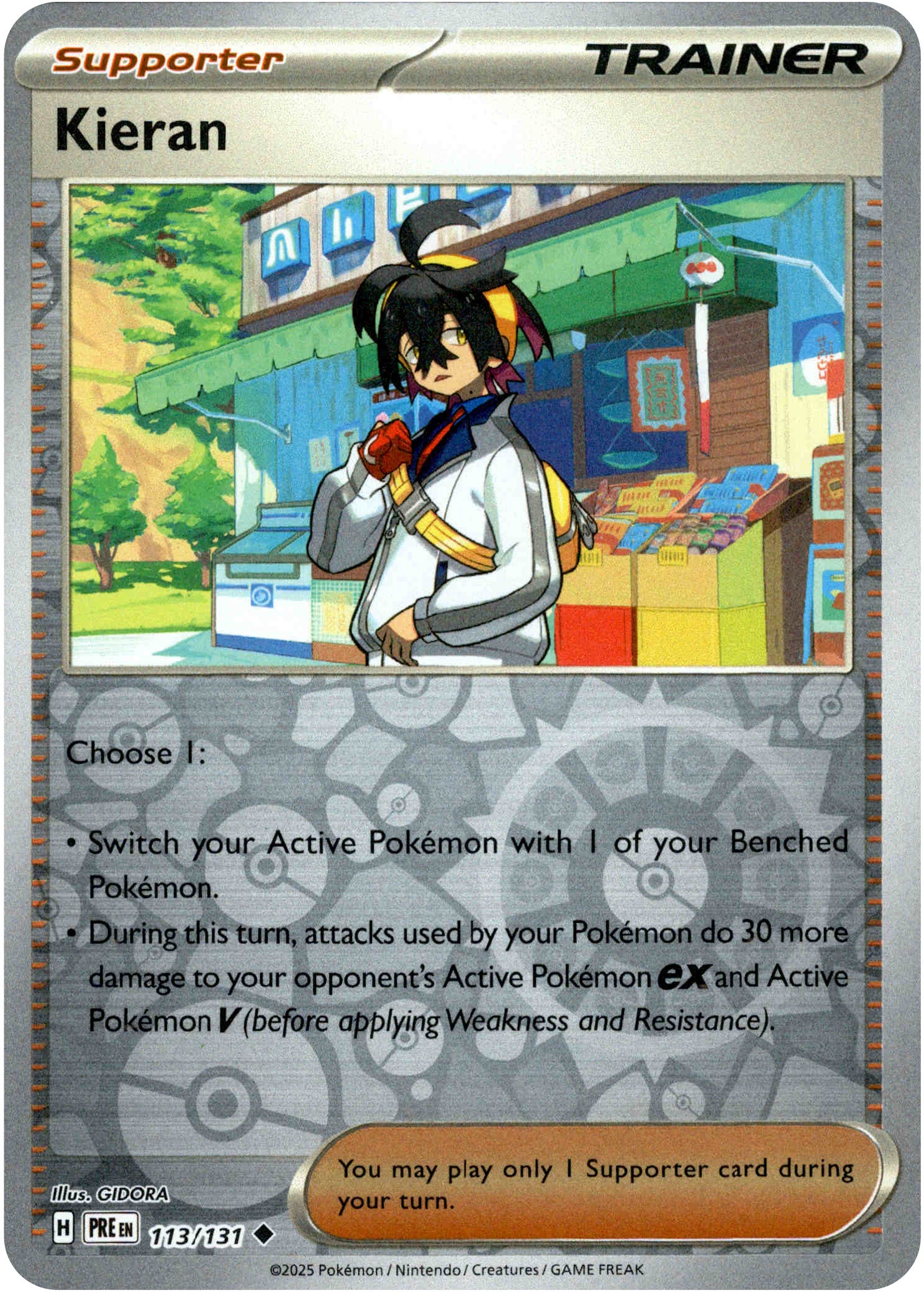Kieran - 113/131 - Prismatic Evolutions - Reverse Holo