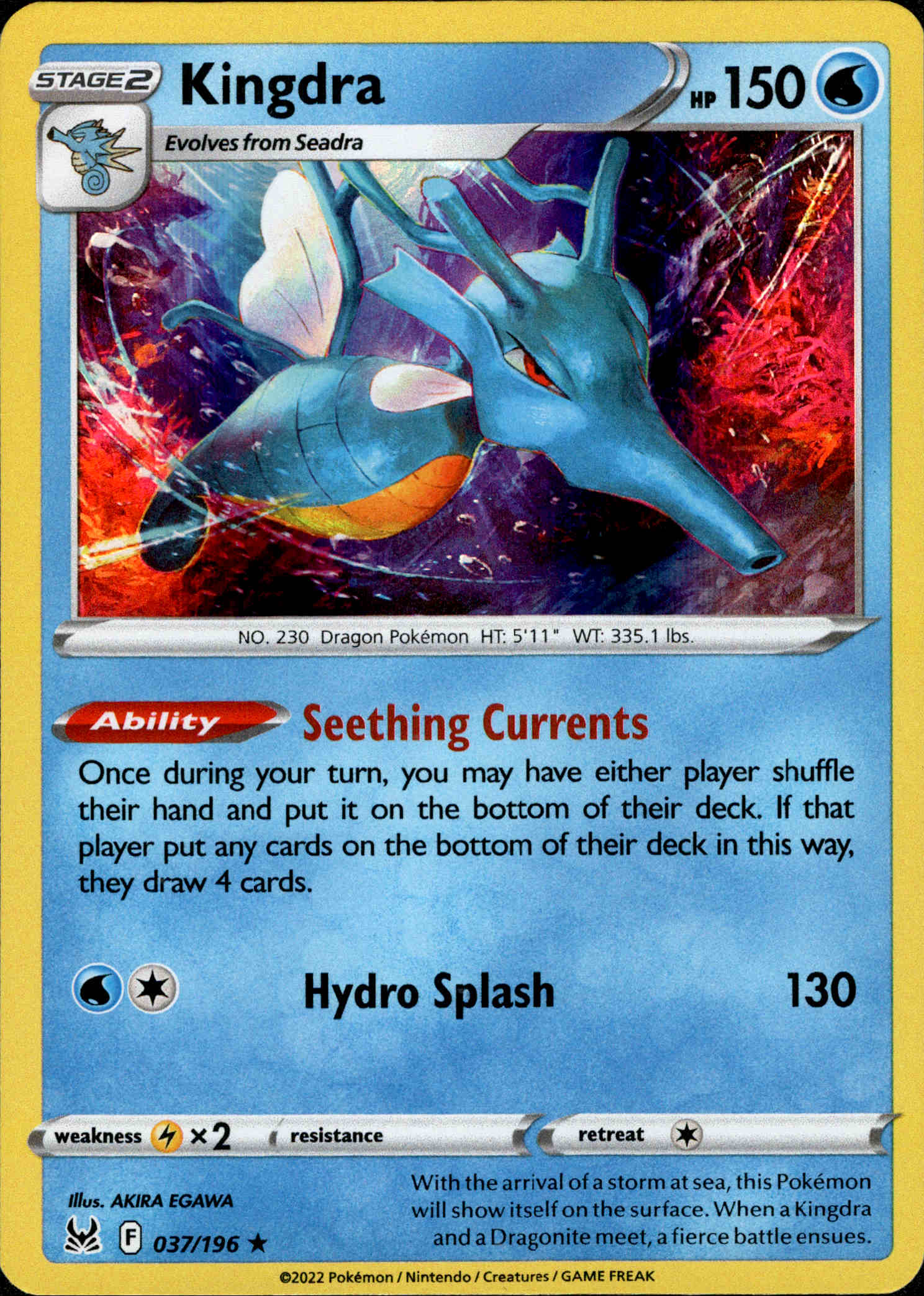 Kingdra - 037/196 - Lost Origin - Holo