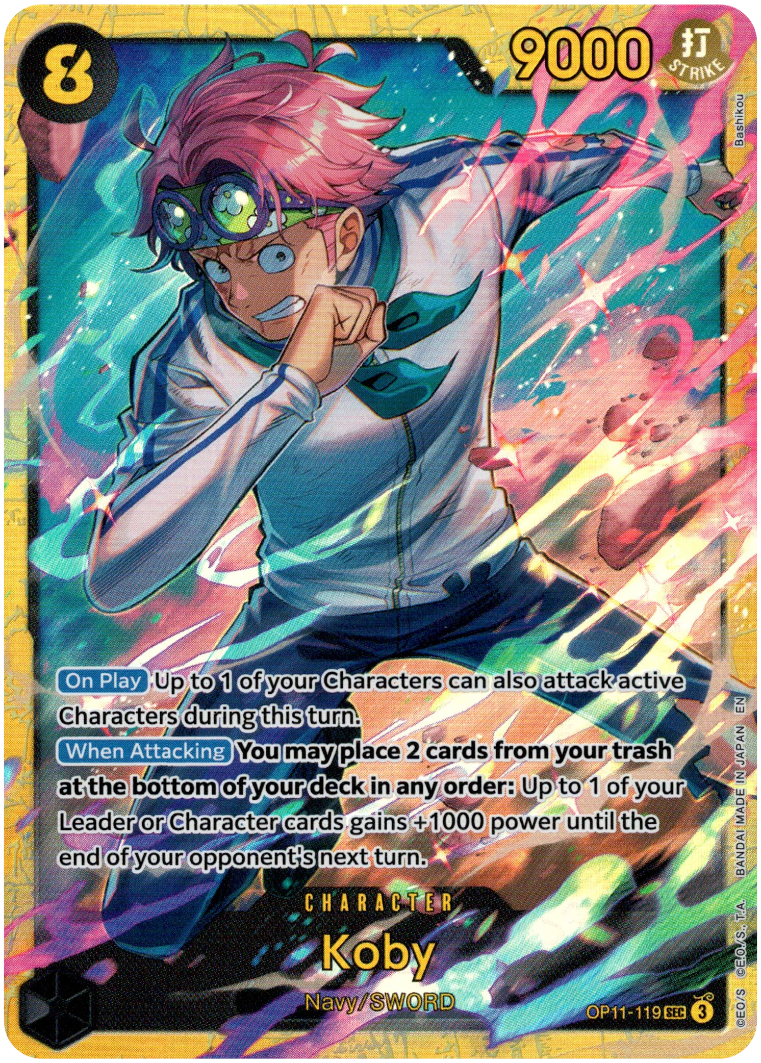 Koby - OP11-119 SEC - A Fist of Divine Speed - Foil