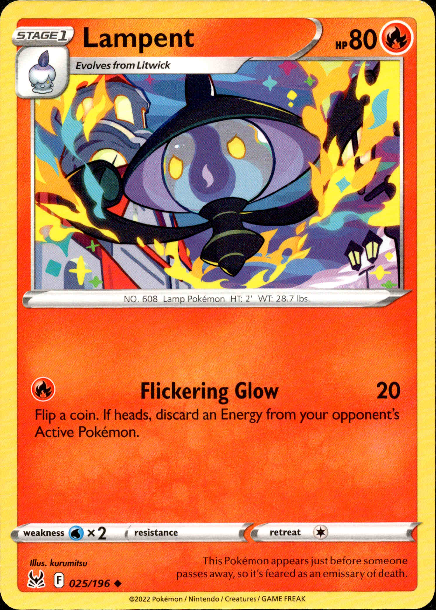 Lampent - 025/196 - Lost Origin