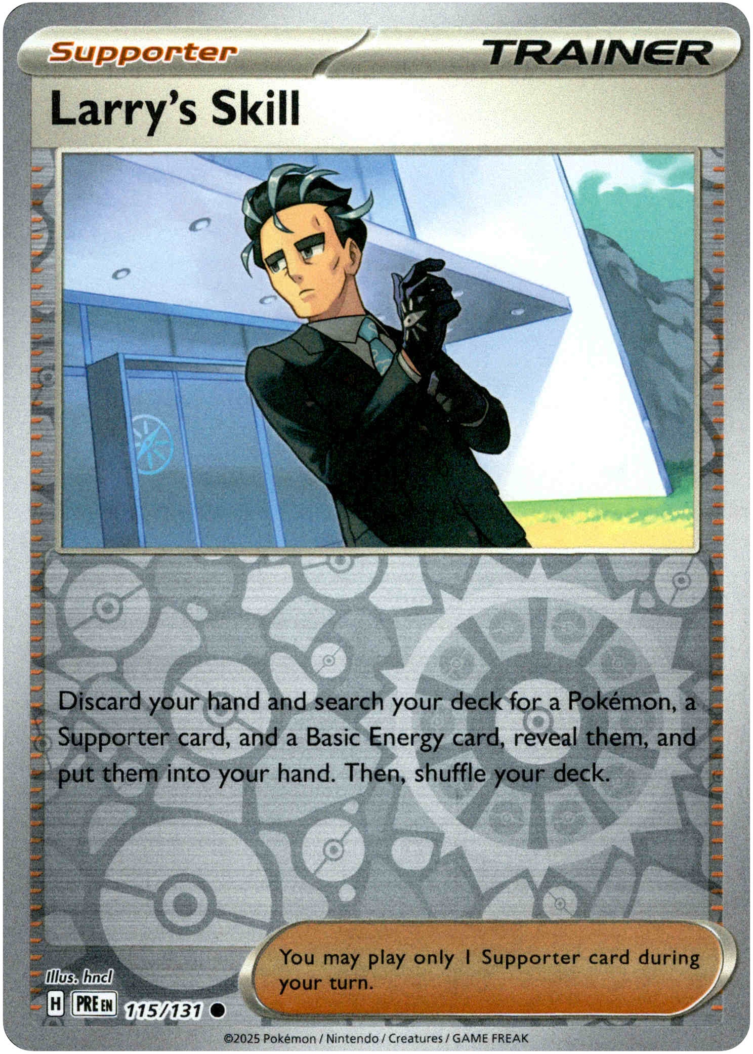 Larry's Skill - 115/131 - Prismatic Evolutions - Reverse Holo
