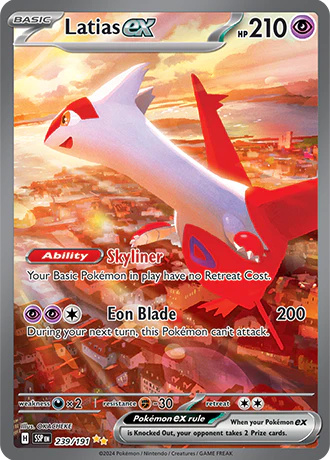 Latias ex - 239/191 - Surging Sparks - Holo