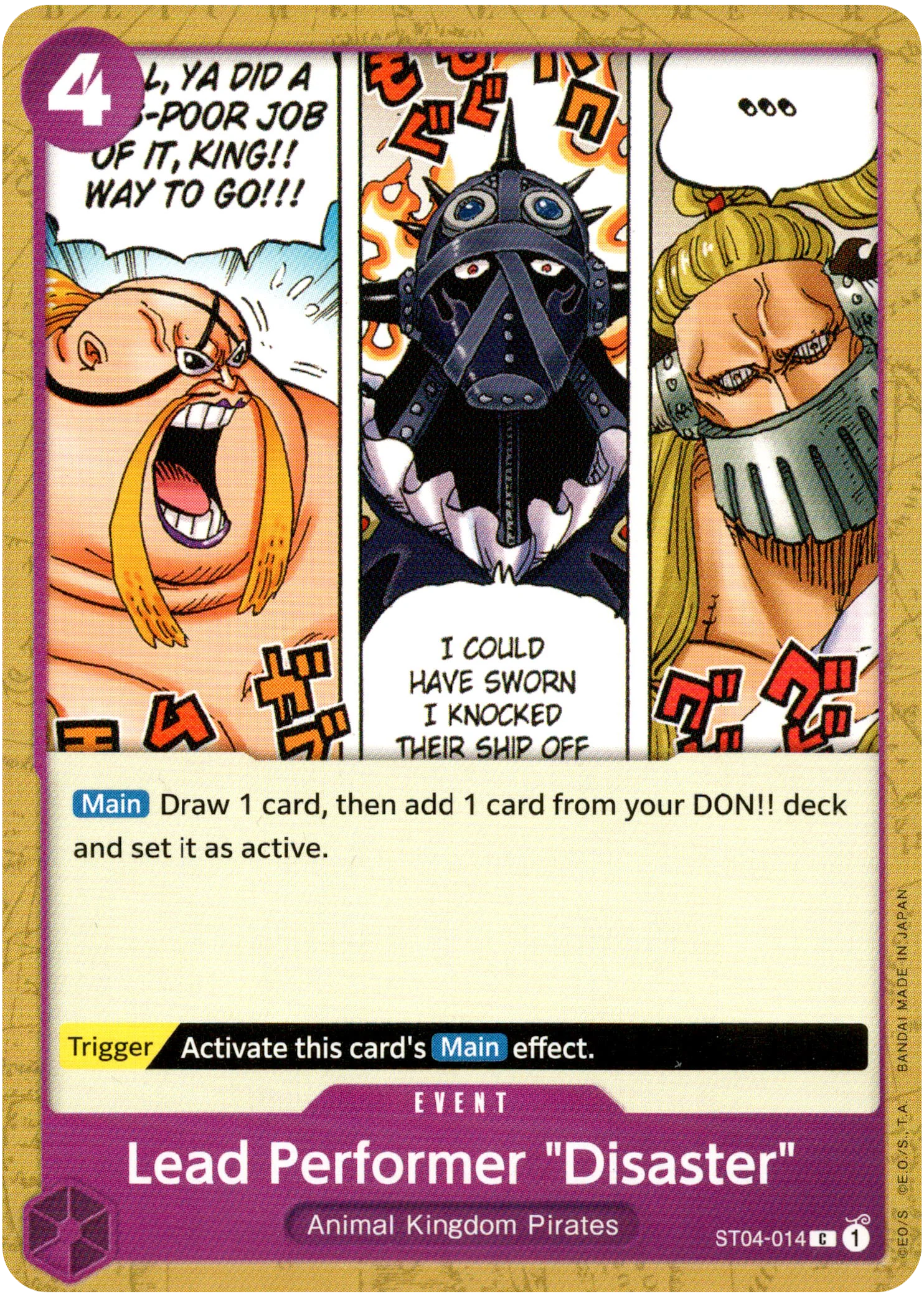 Lead Performer "Disaster" - ST04-014 C - Starter Deck