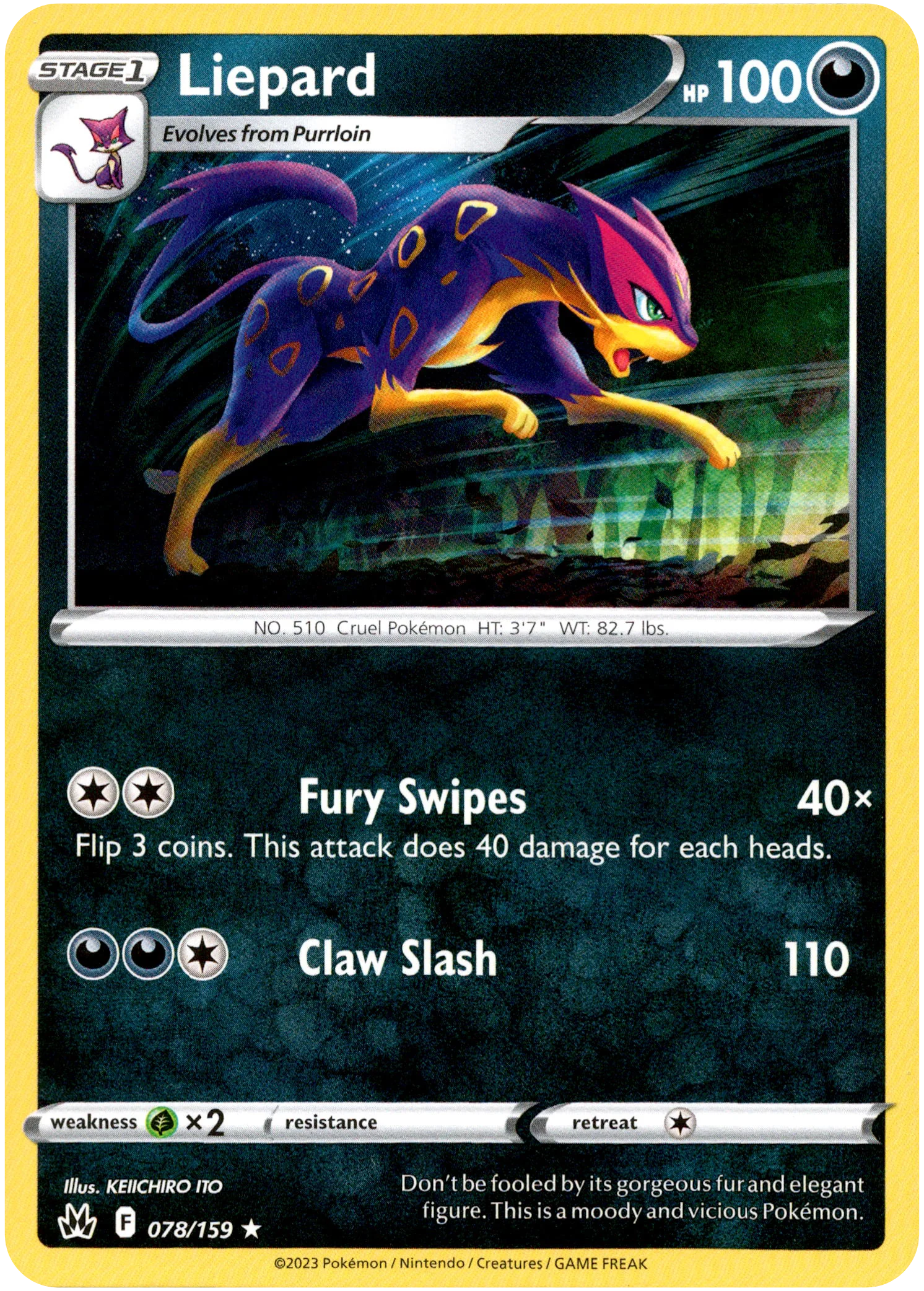 Liepard - 078/159 - Crown Zenith