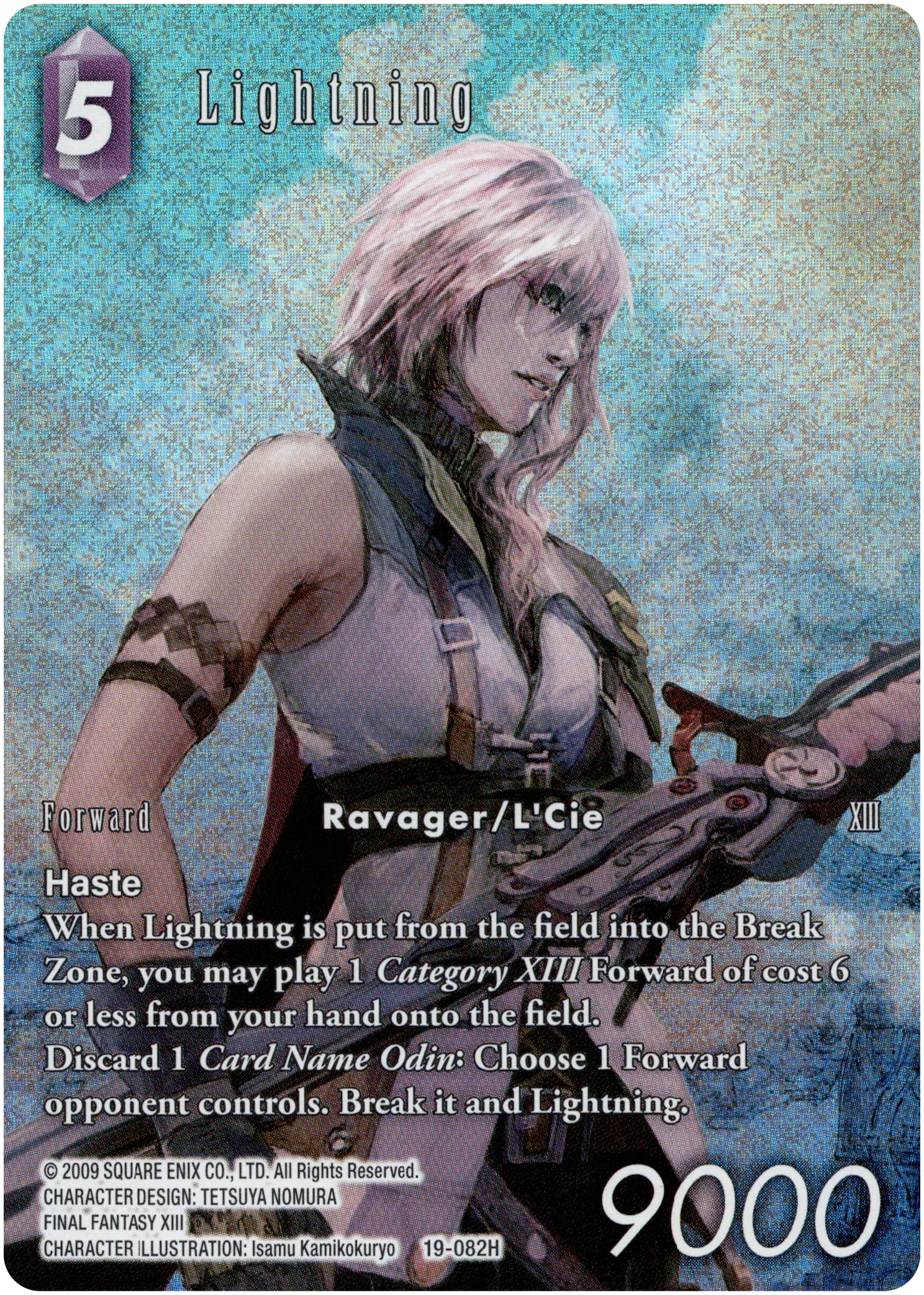 Lightning Full Art - 19-082H - From Nightmares - Foil