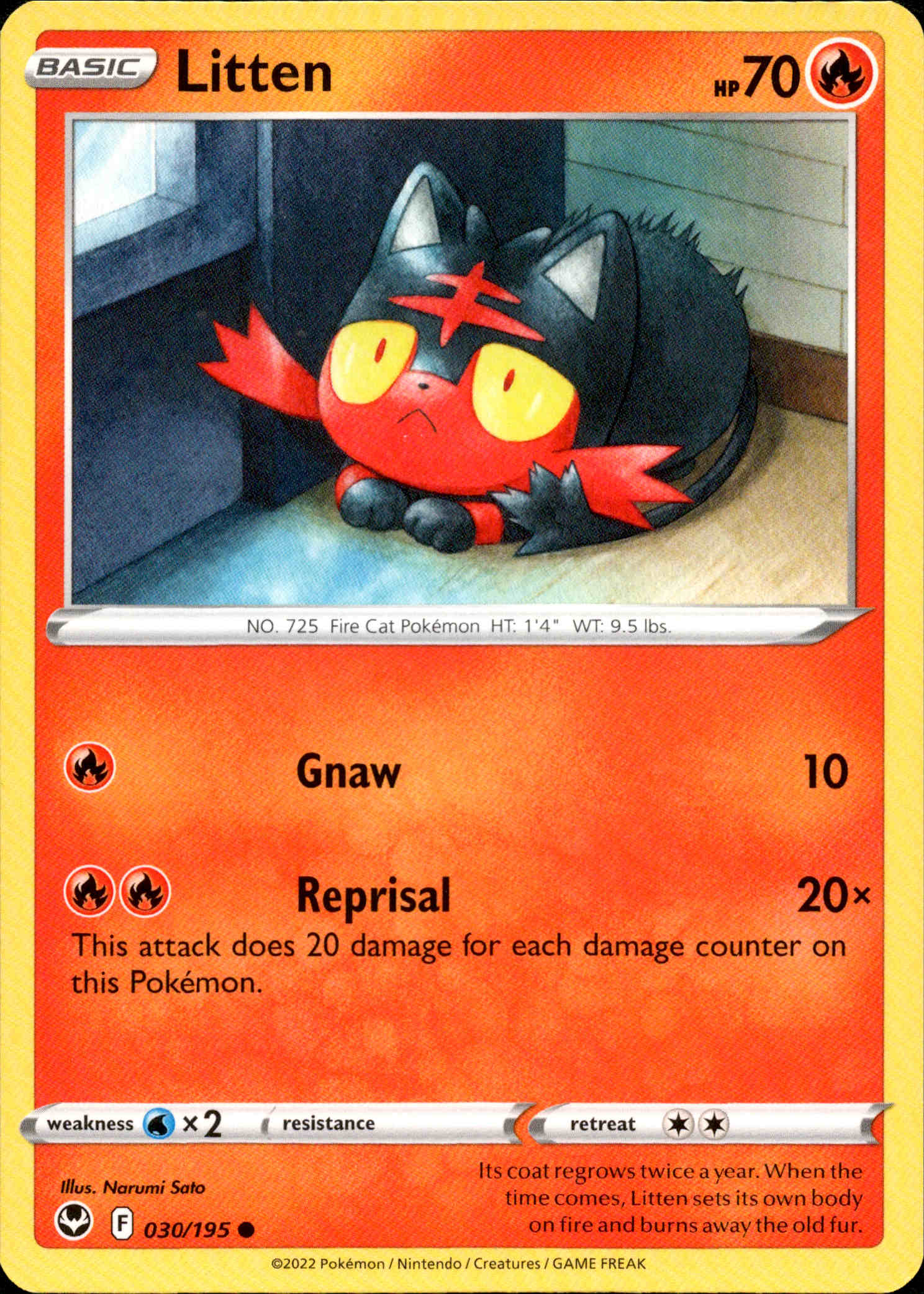 Litten - 030/195 - Silver Tempest
