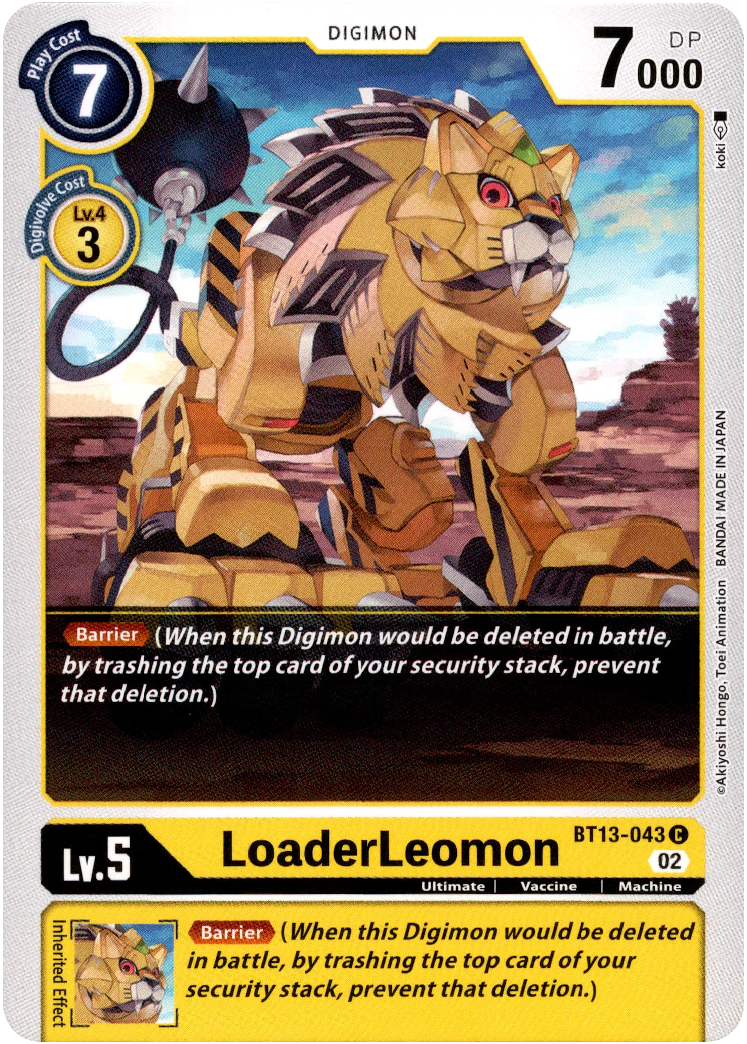 LoaderLeomon - BT13-043 C - Versus Royal Knight