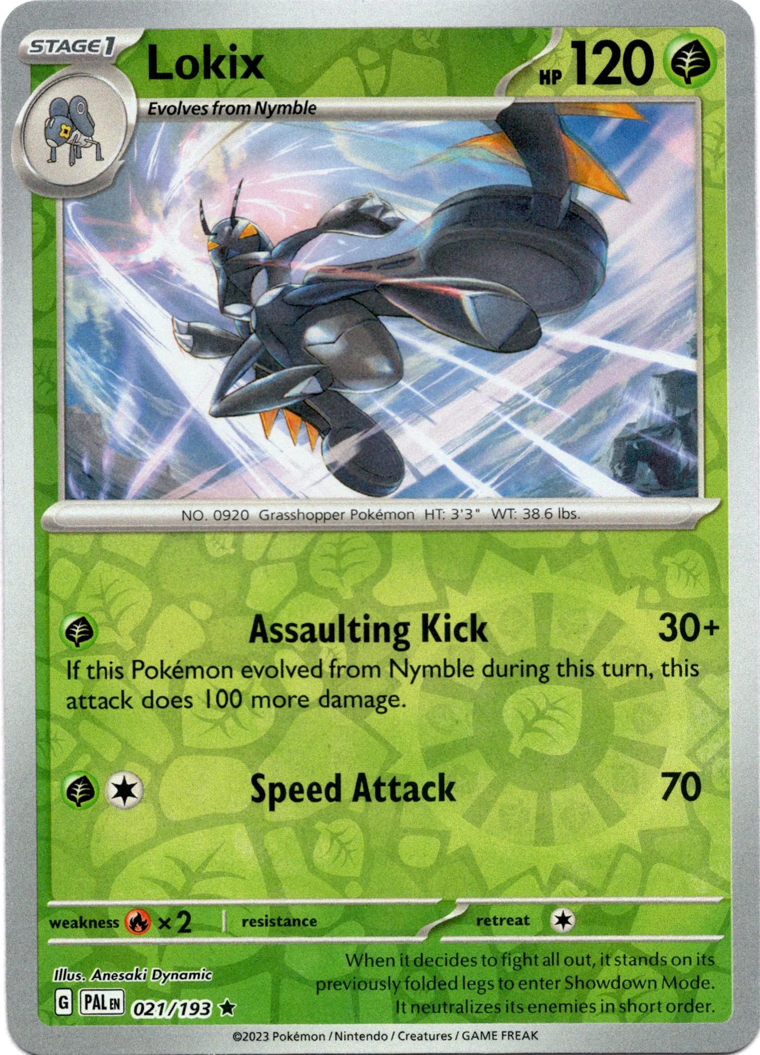 Lokix - 021/193 - Paldea Evolved - Reverse Holo