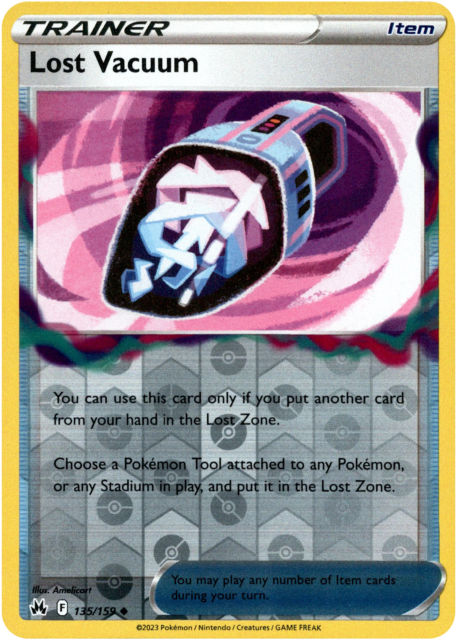 Lost Vacuum - 135/159 - Crown Zenith - Reverse Holo