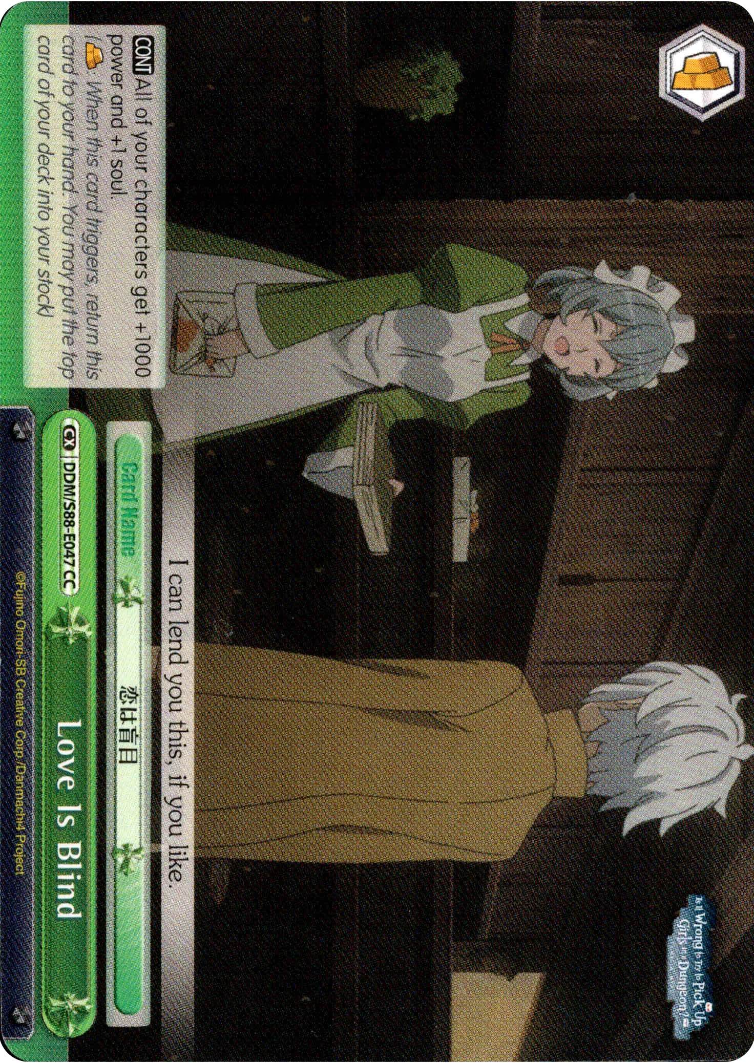 Love Is Blind - DDM/S88-E047 CC - Is it Wrong to Try to Pick Up Girls in a Dungeon?