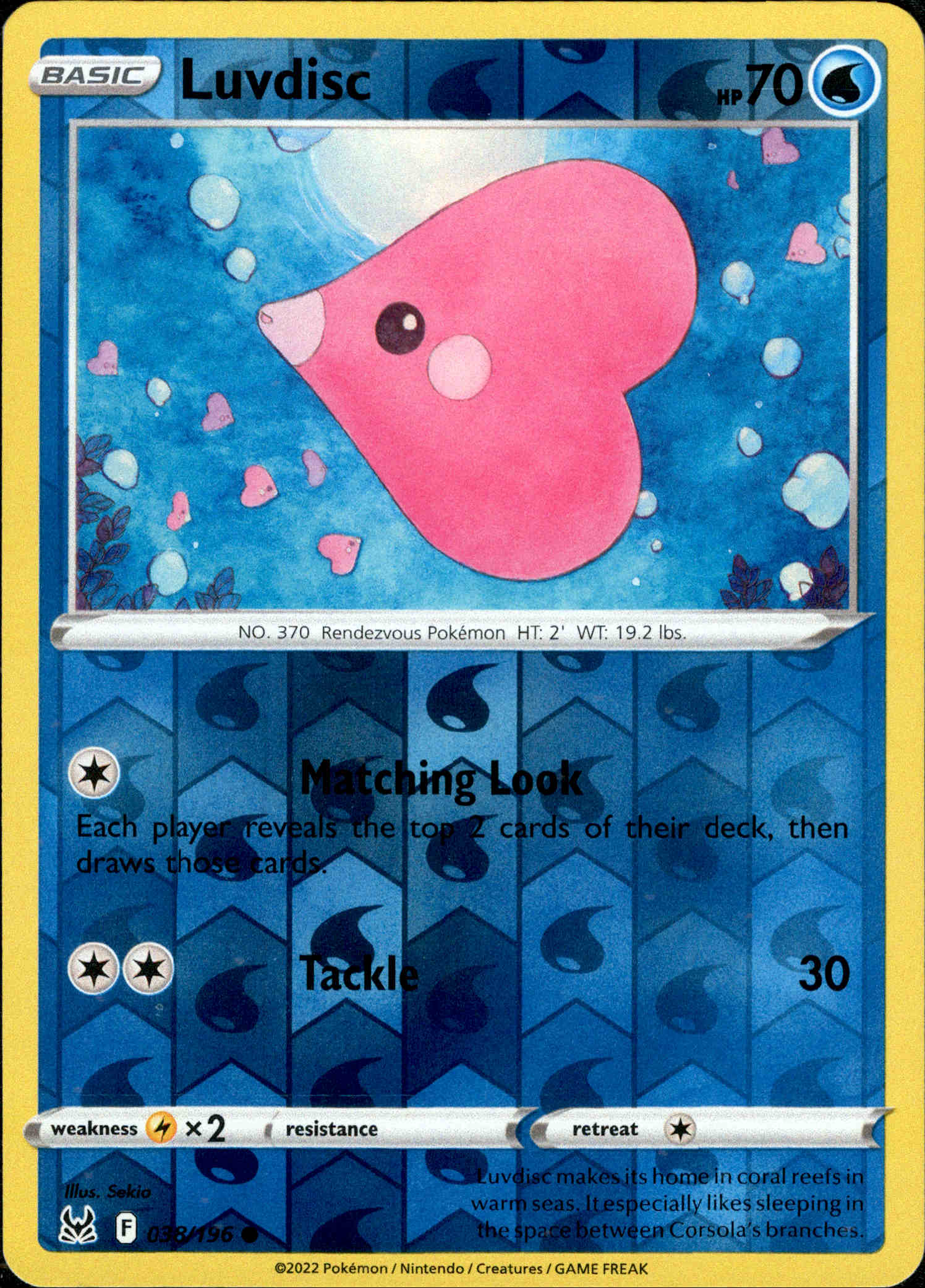 Luvdisc - 038/196 - Lost Origin - Reverse Holo