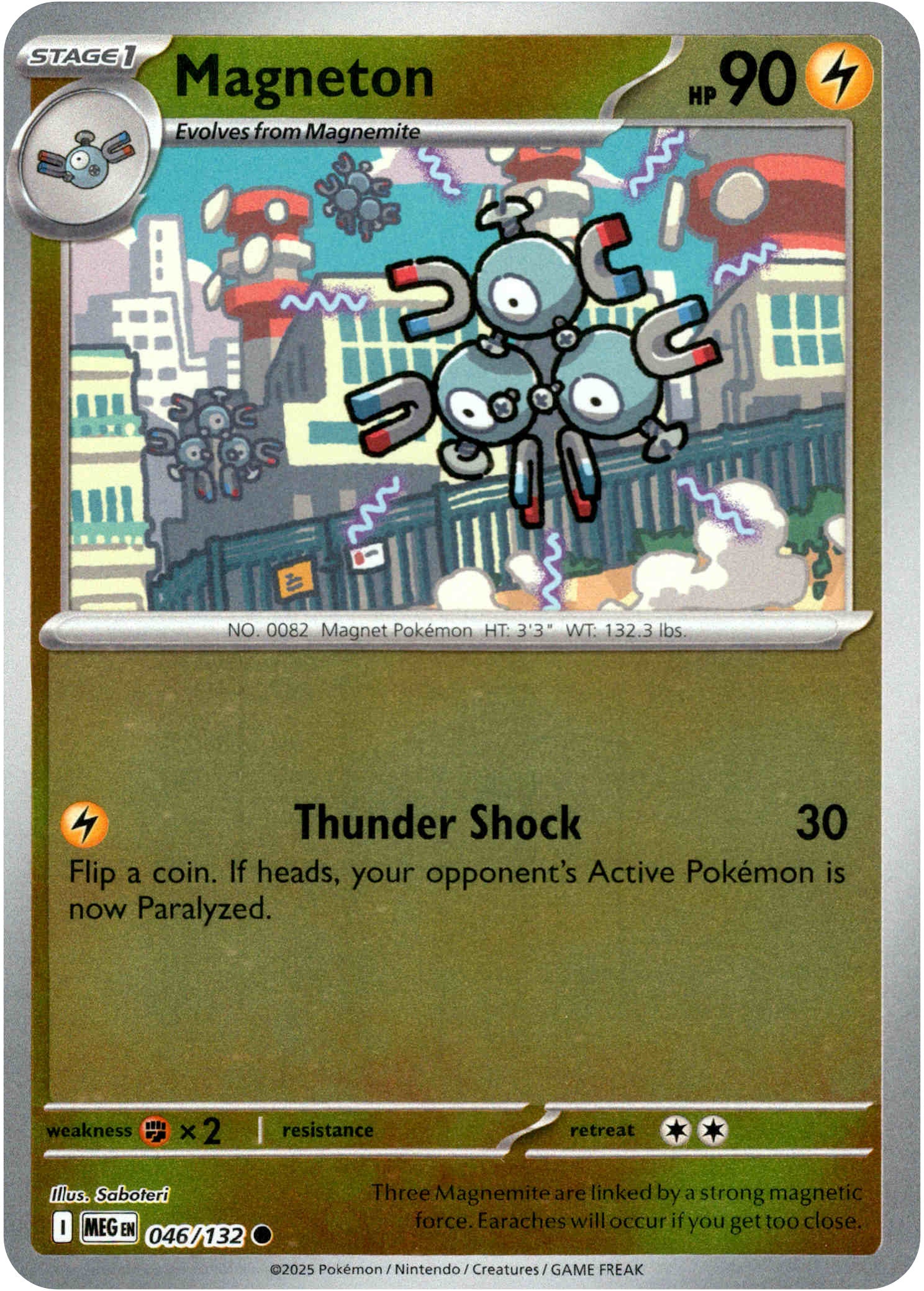 Magneton - 046/132 - Mega Evolution - Reverse Holo