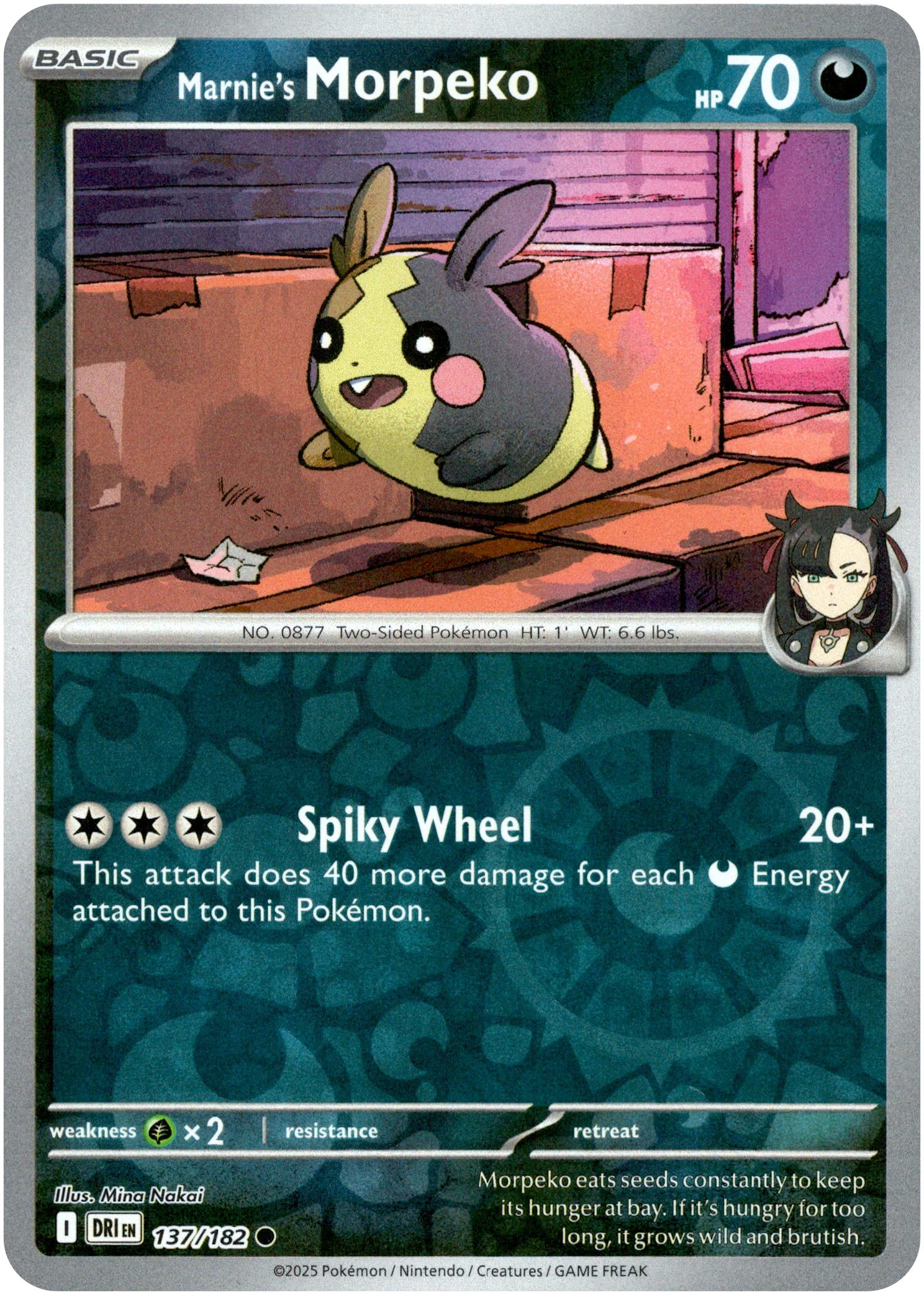 Marnie's Morpeko - 137/182 - Destined Rivals - Reverse Holo