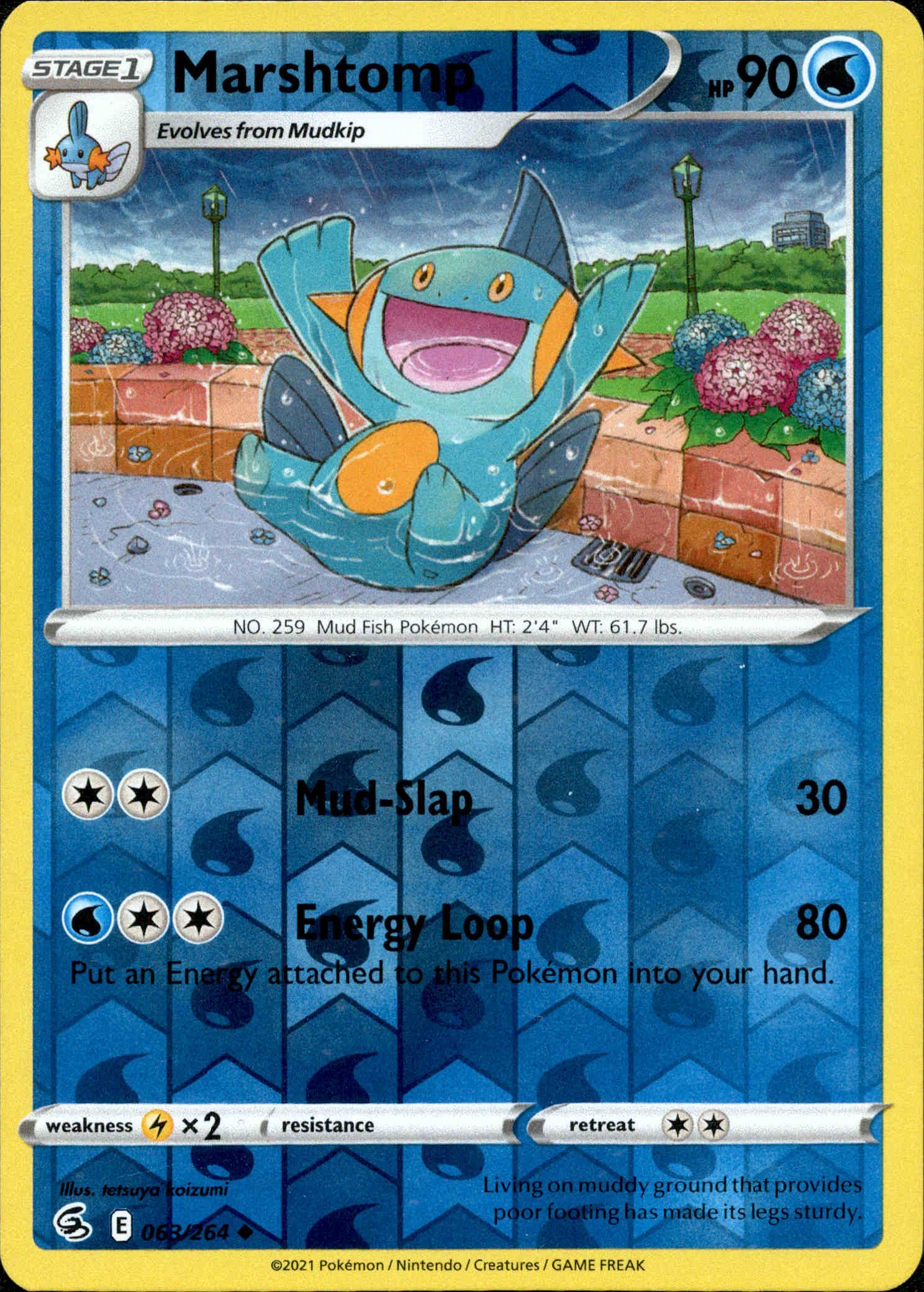 Marshtomp - 063/264 - Fusion Strike - Reverse Holo
