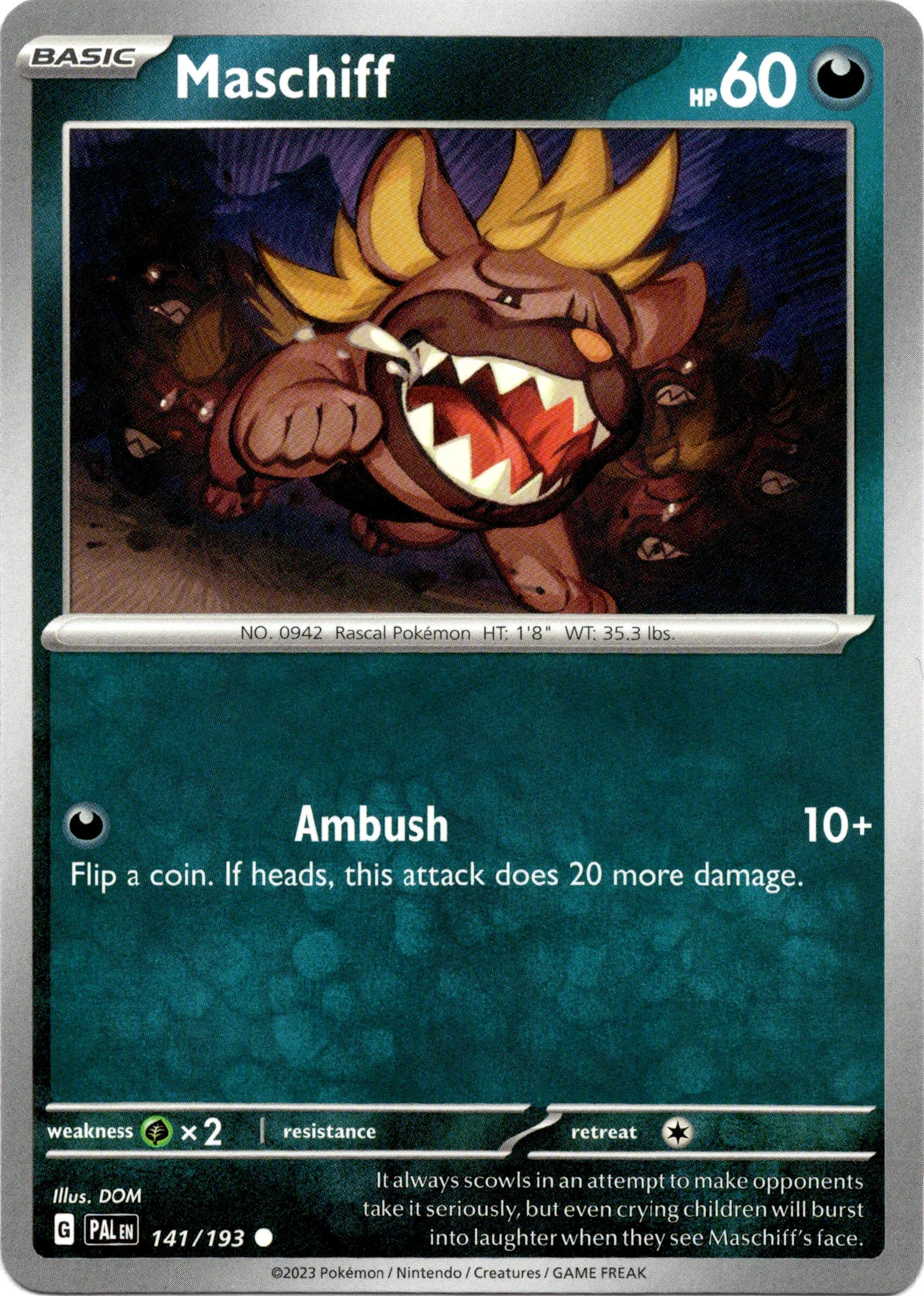 Maschiff - 141/193 - Paldea Evolved