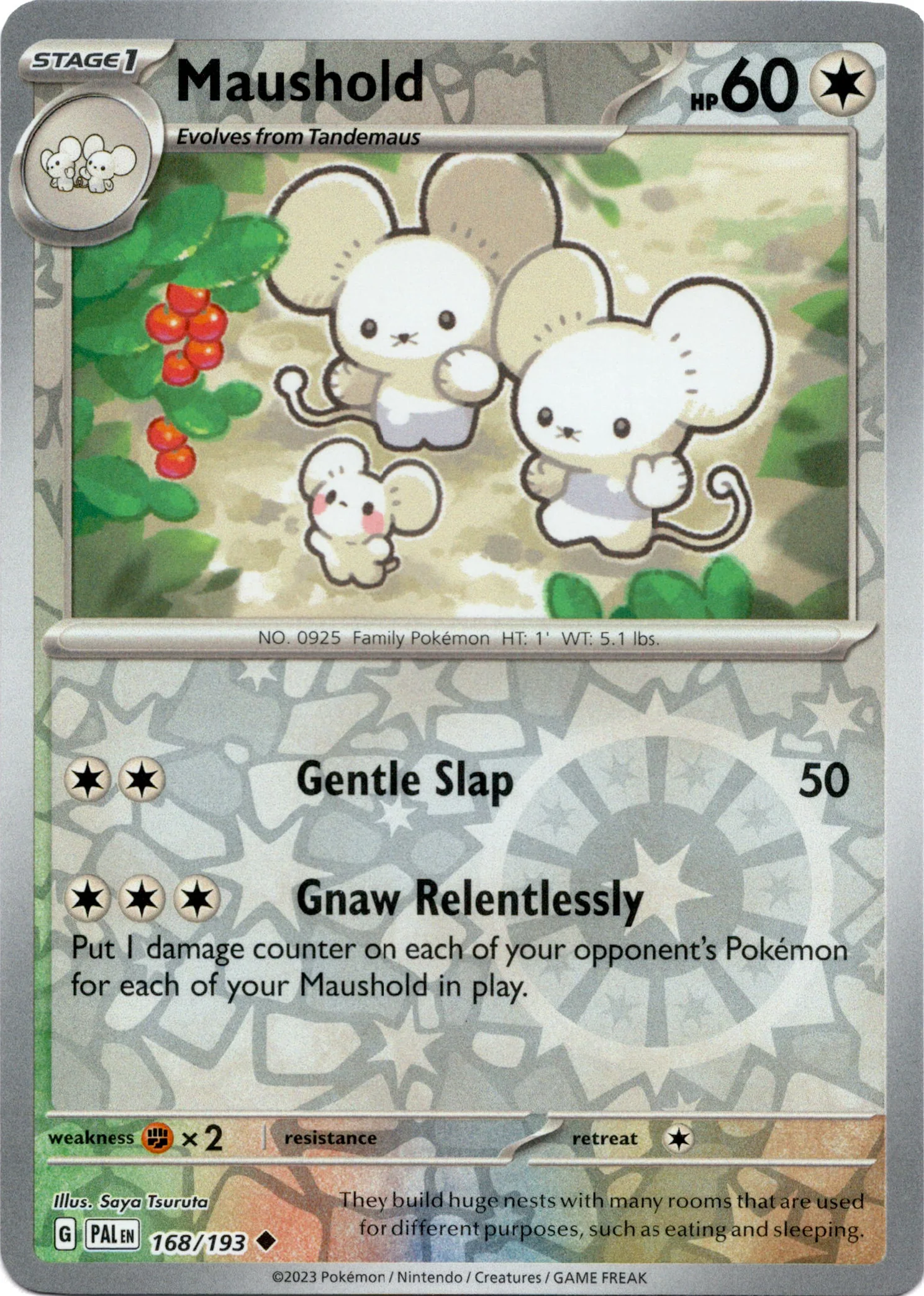 Maushold - 168/193 - Paldea Evolved - Reverse Holo