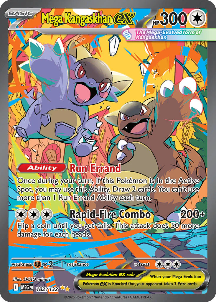 Mega Kangaskhan ex - 182/132 - Mega Evolution - Holo