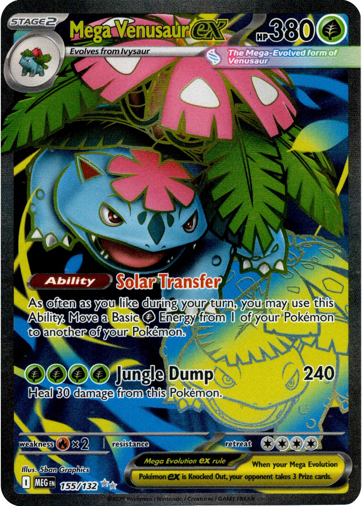Mega Venusaur ex - 155/132 - Mega Evolution - Holo