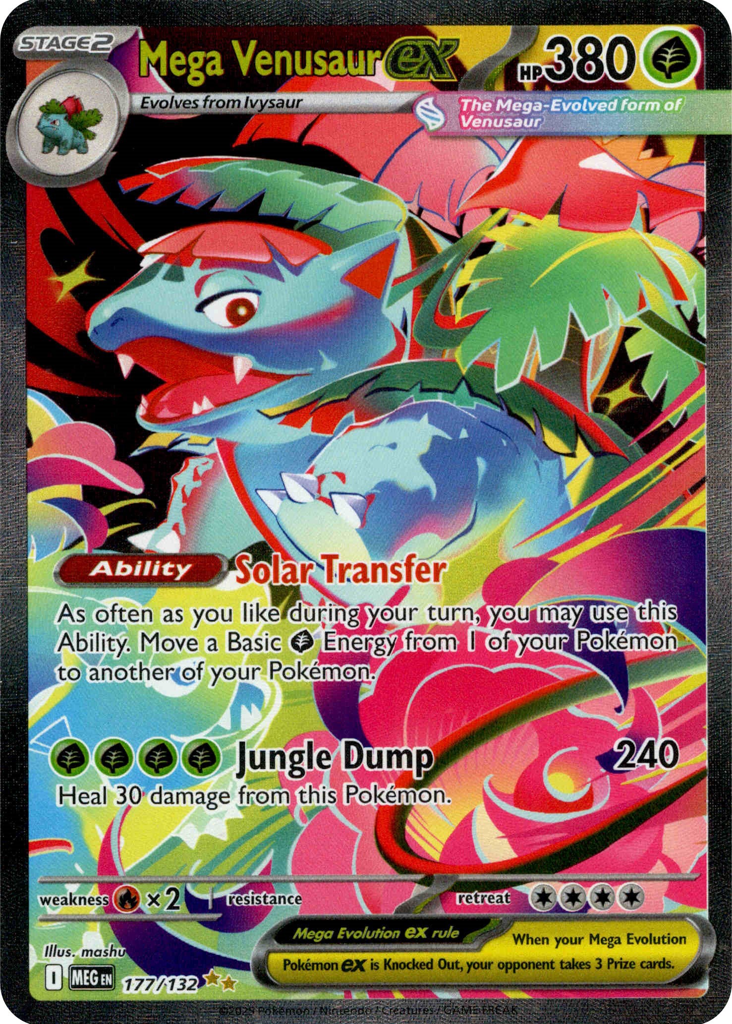 Mega Venusaur ex - 177/132 - Mega Evolution - Holo