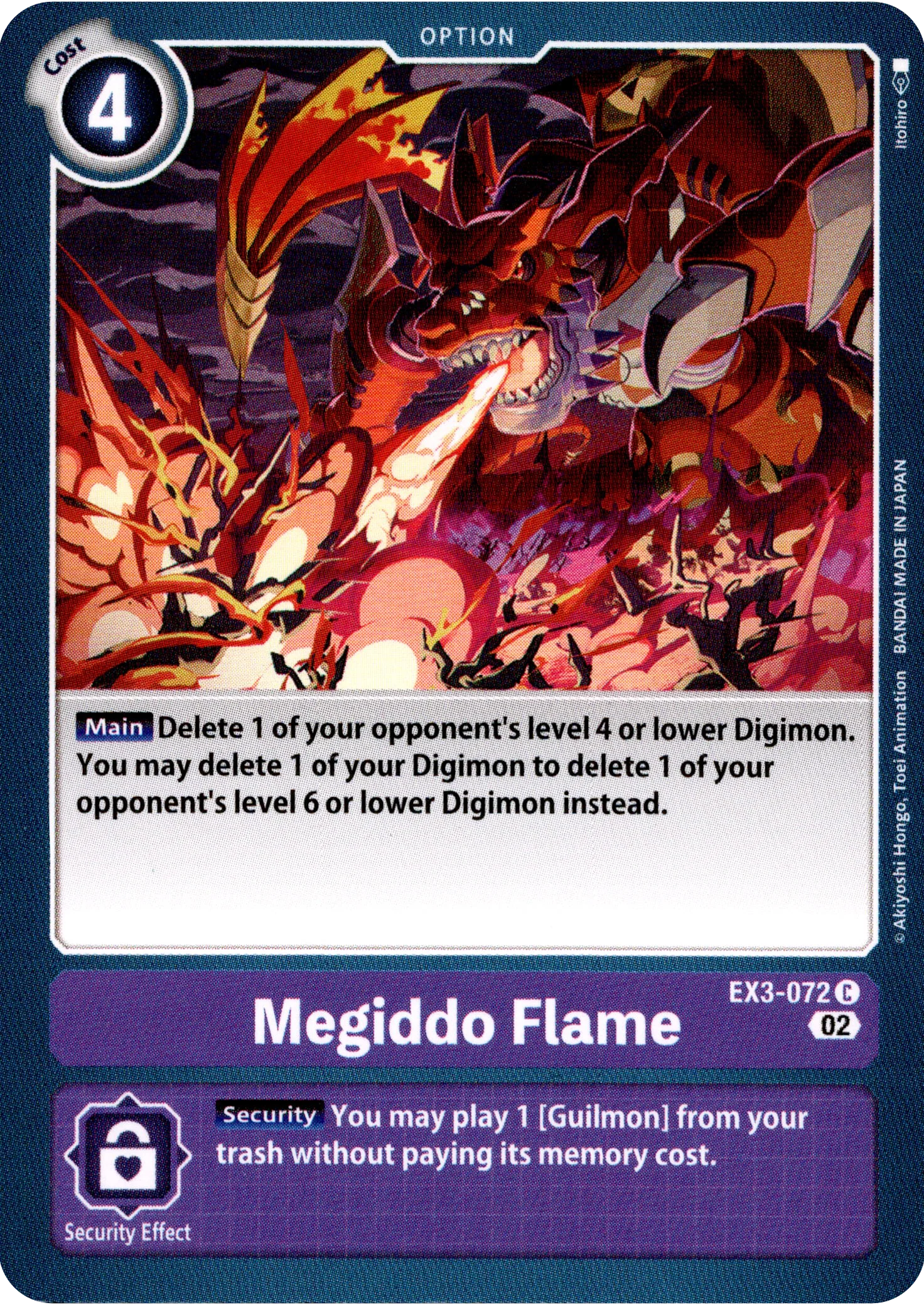 Megiddo Flame - EX3-072 C - Draconic Roar