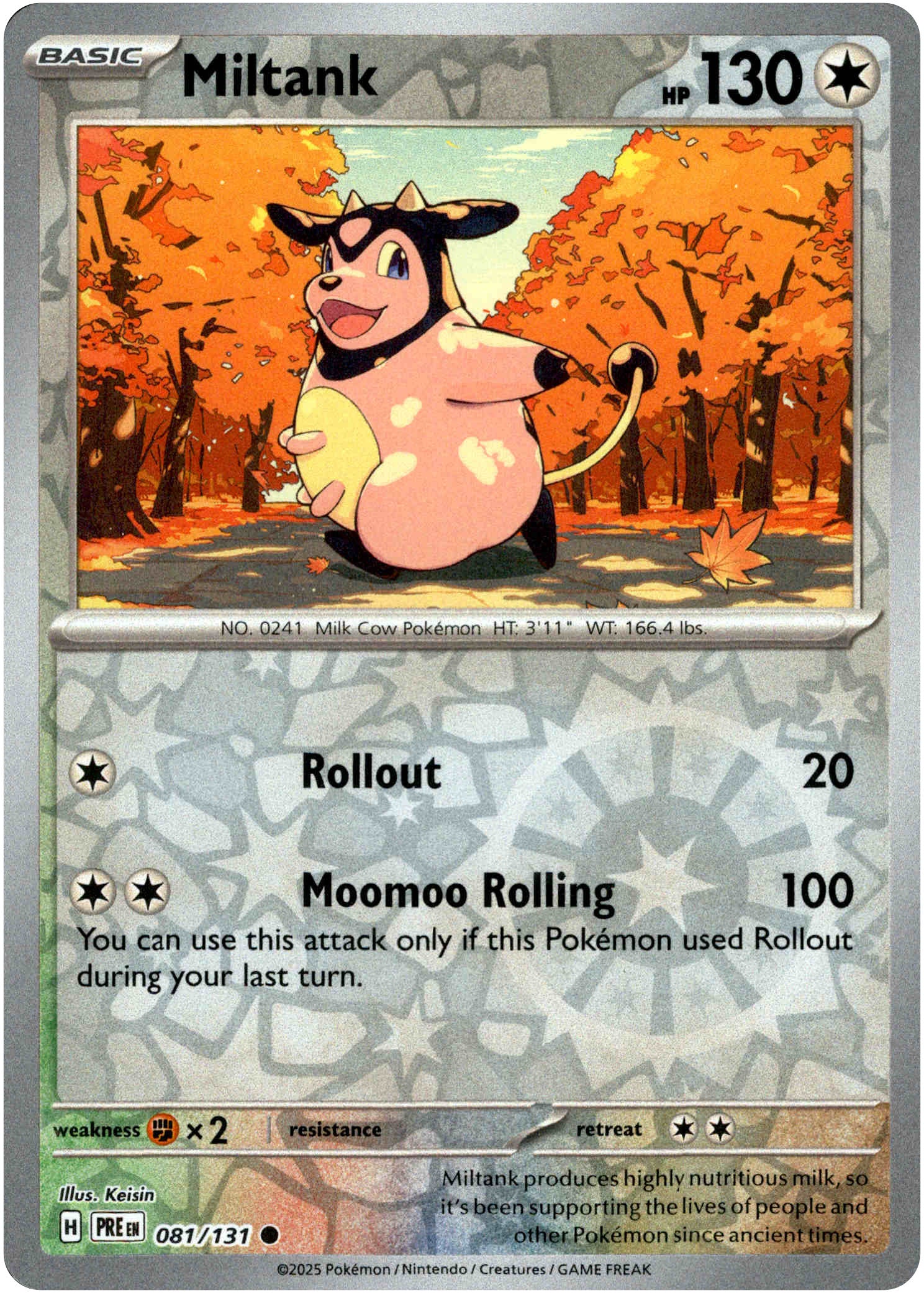 Miltank - 081/131 - Prismatic Evolutions - Reverse Holo