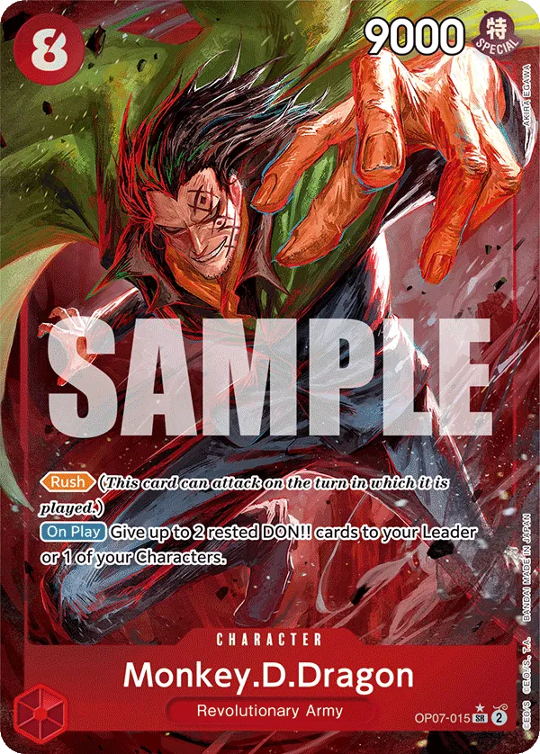 Monkey.D.Dragon Alternate Art - OP07-015SR - 500 years in the Future - Foil