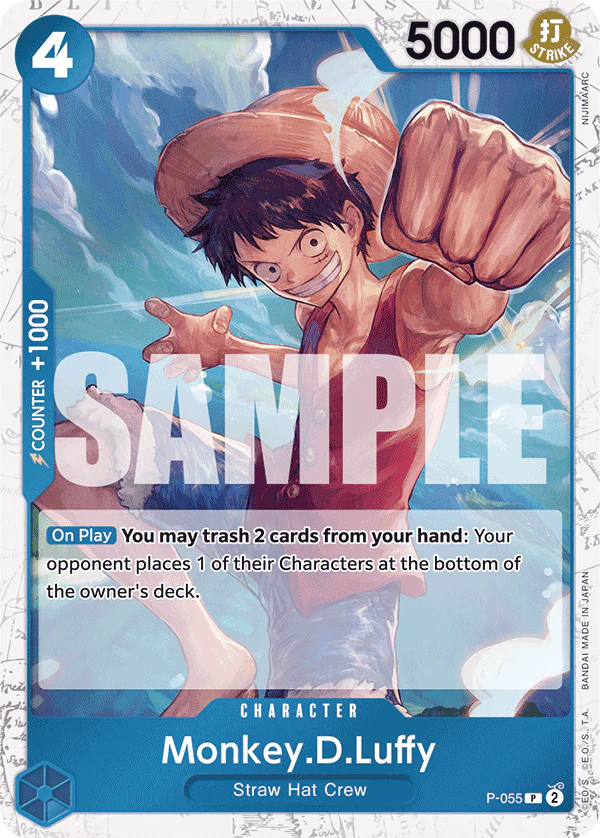 Monkey.D.Luffy - P-055 PR - The Best - Jolly Roger Foil