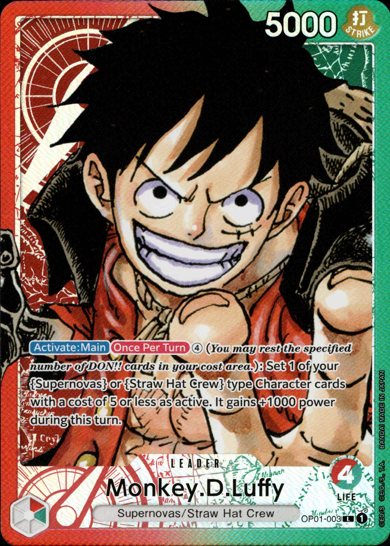 Monkey.D.Luffy Parallel - OP01-003 L - Romance Dawn