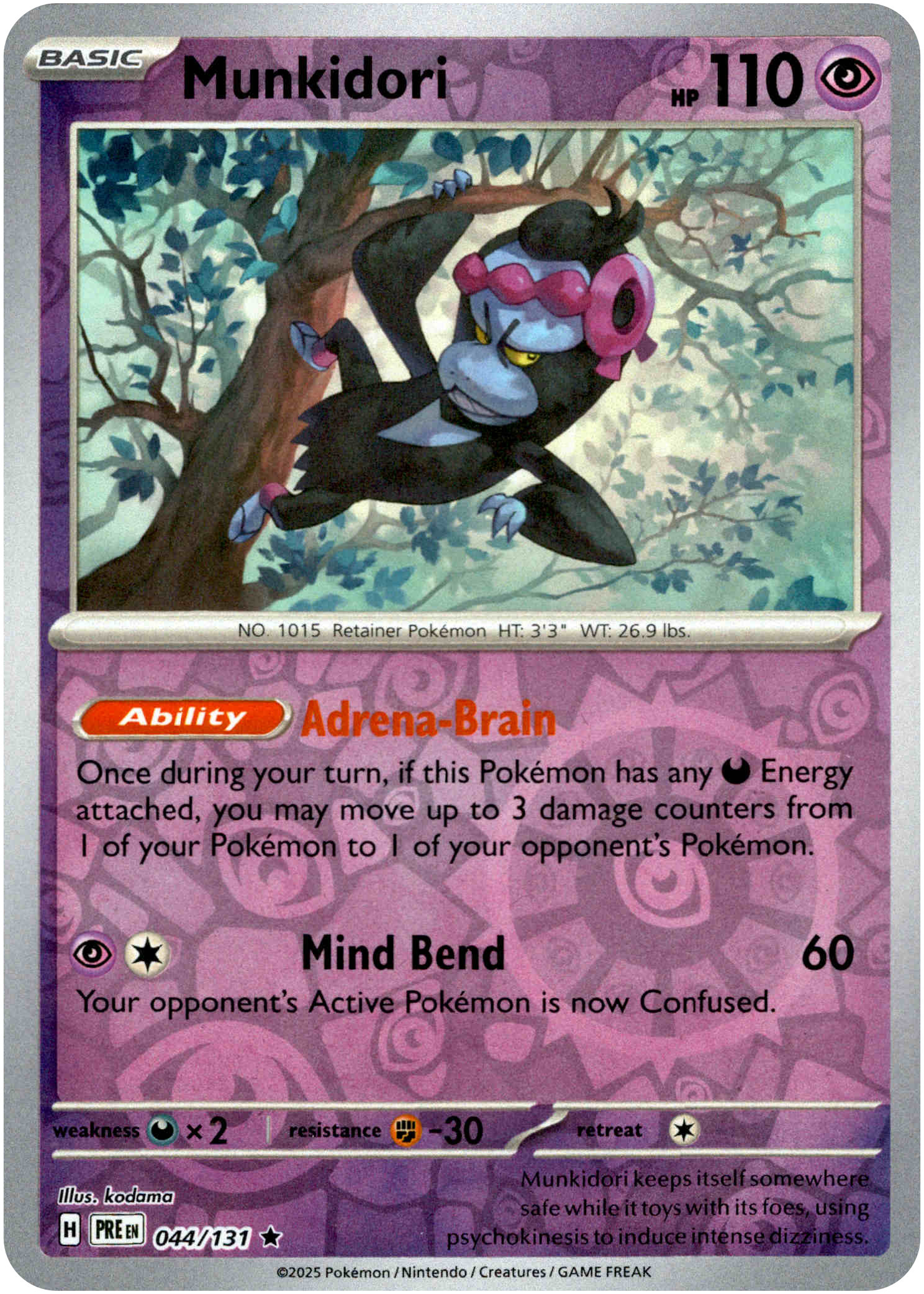 Munkidori - 044/131 - Prismatic Evolutions - Reverse Holo