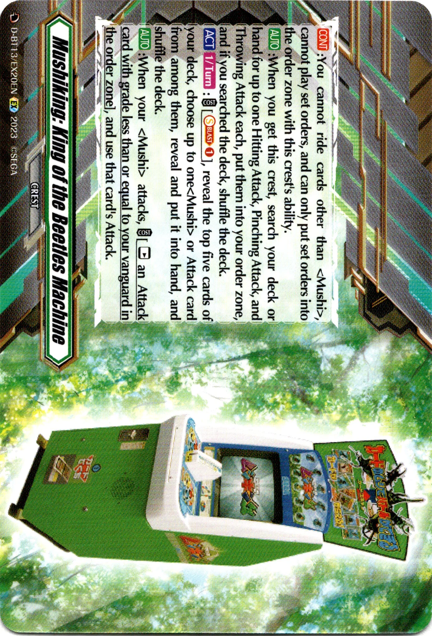 Mushiking: King of the Beetles Machine - D-BT13/EX20EN - Flight of Chakrabarthi