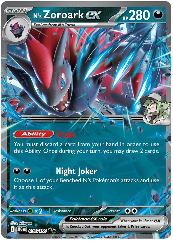 N's Zoroark ex - 098/159 - Journey Together - Holo