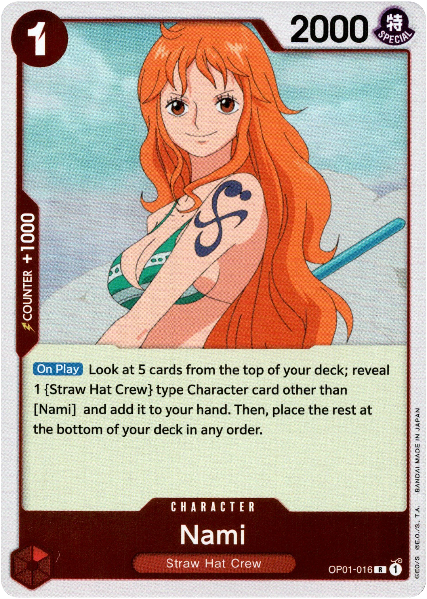 Nami - OP01-016 R - Romance Dawn - Foil