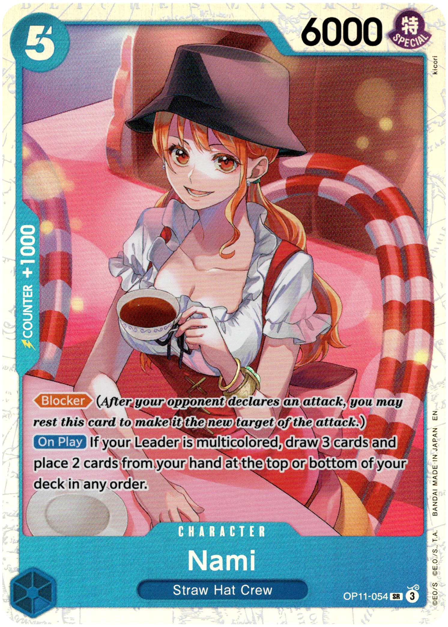 Nami - OP11-054 SR - A Fist of Divine Speed - Foil