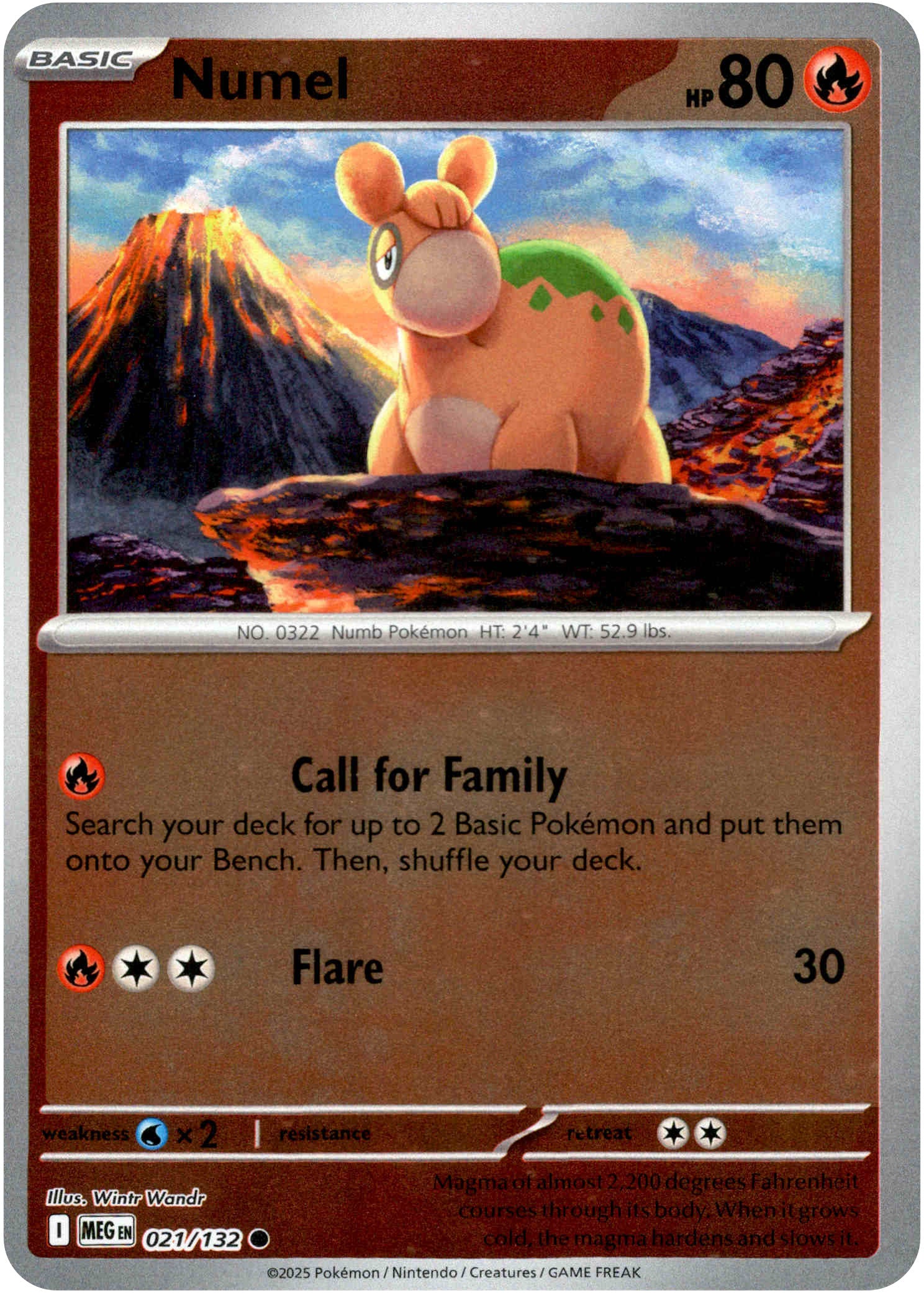Numel - 021/132 - Mega Evolution - Reverse Holo