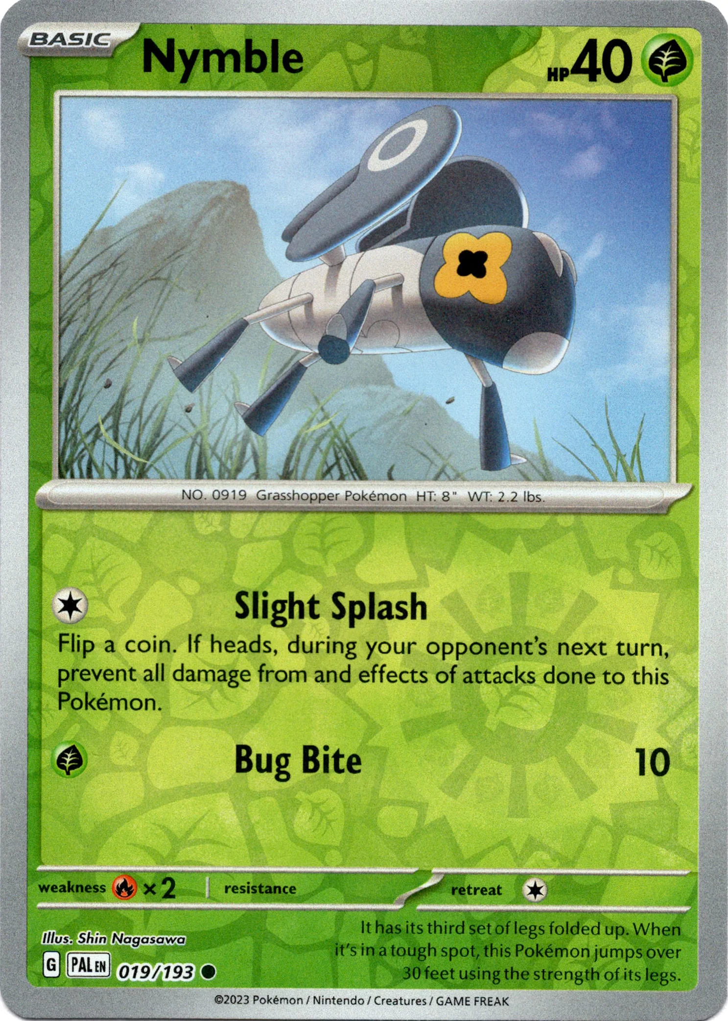 Nymble - 019/193 - Paldea Evolved - Reverse Holo