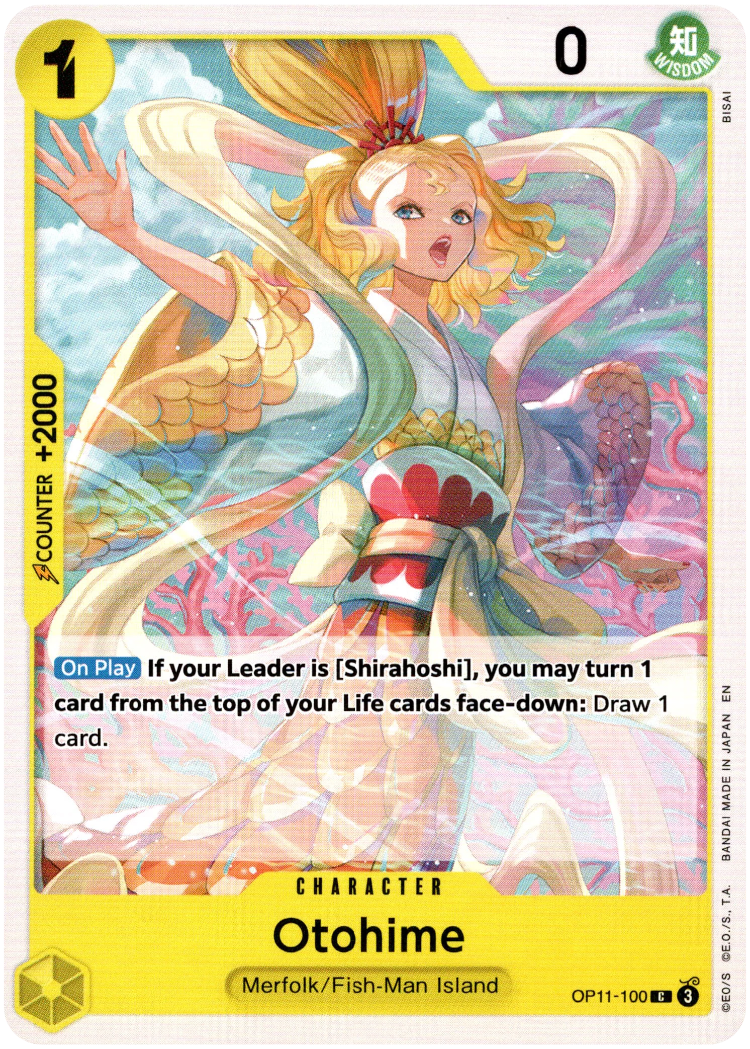 Otohime - OP11-100 C - A Fist of Divine Speed