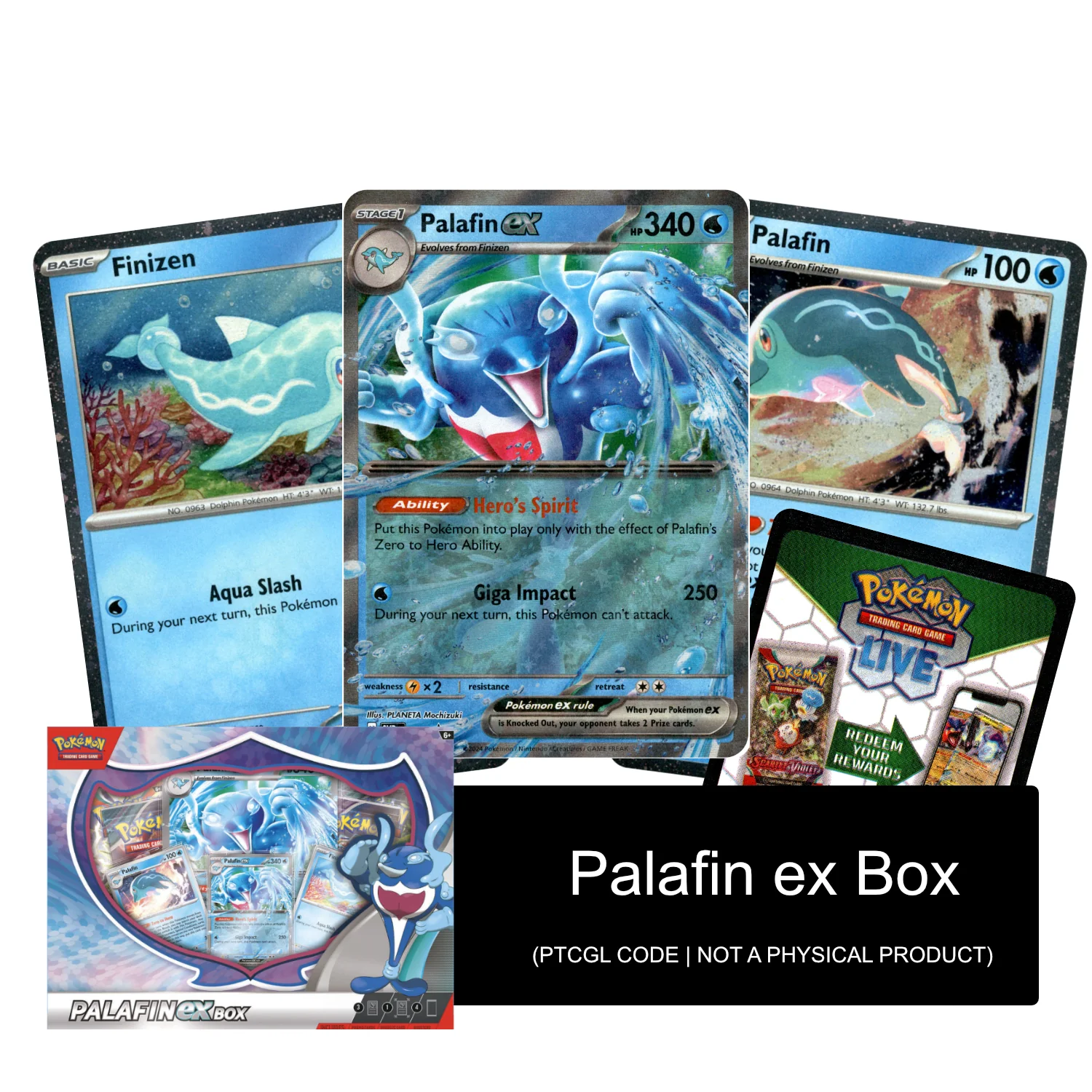 Palafin ex Box - PTCGL Code