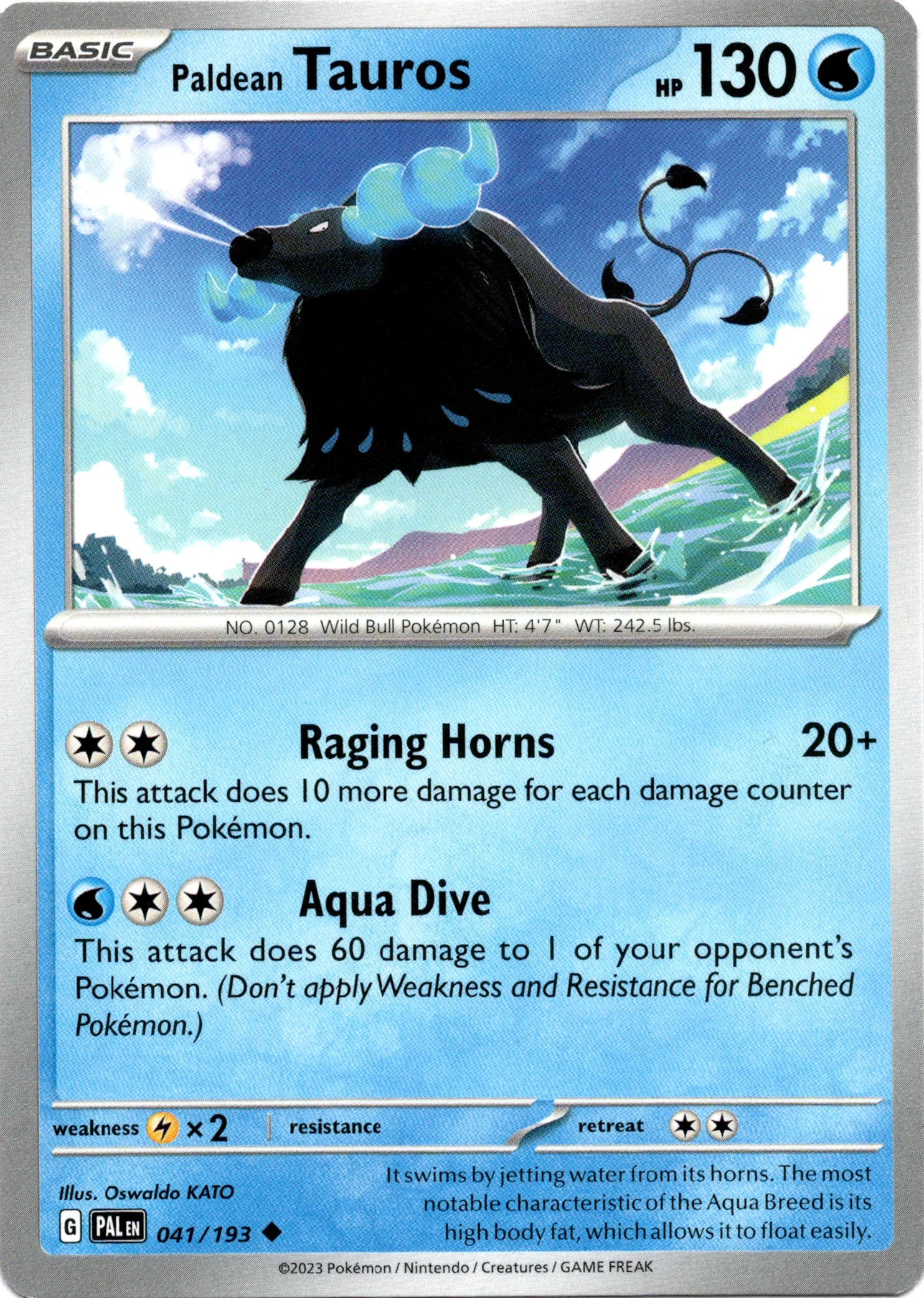 Paldean Tauros - 041/193 - Paldea Evolved