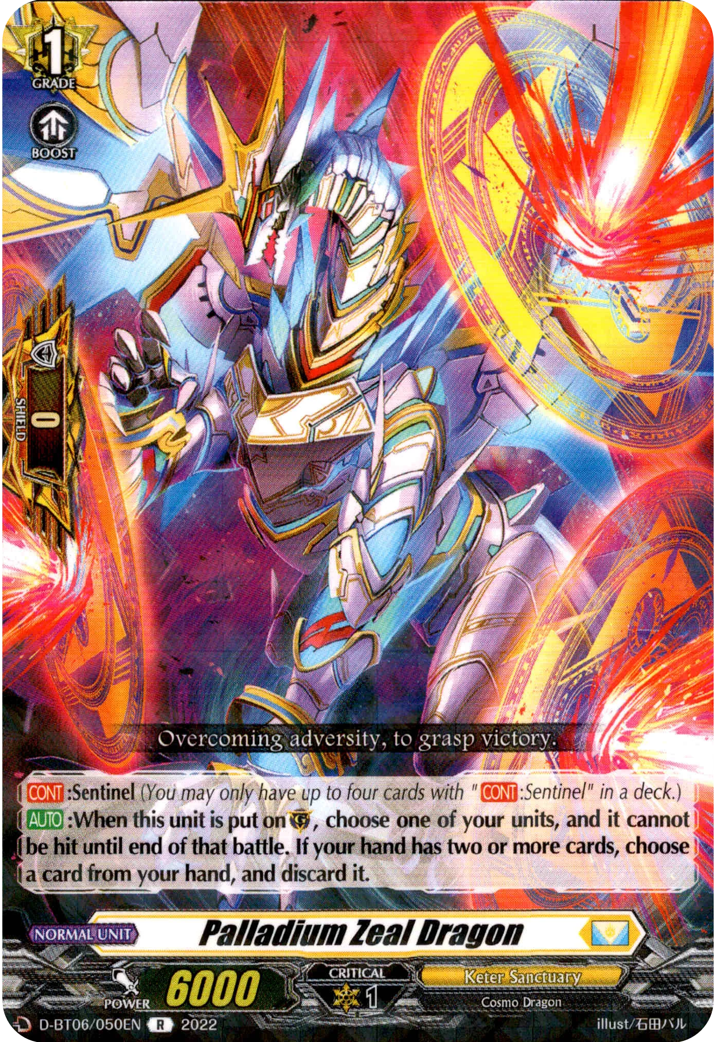 Palladium Zeal Dragon - D-BT06/050EN - Blazing Dragon Reborn