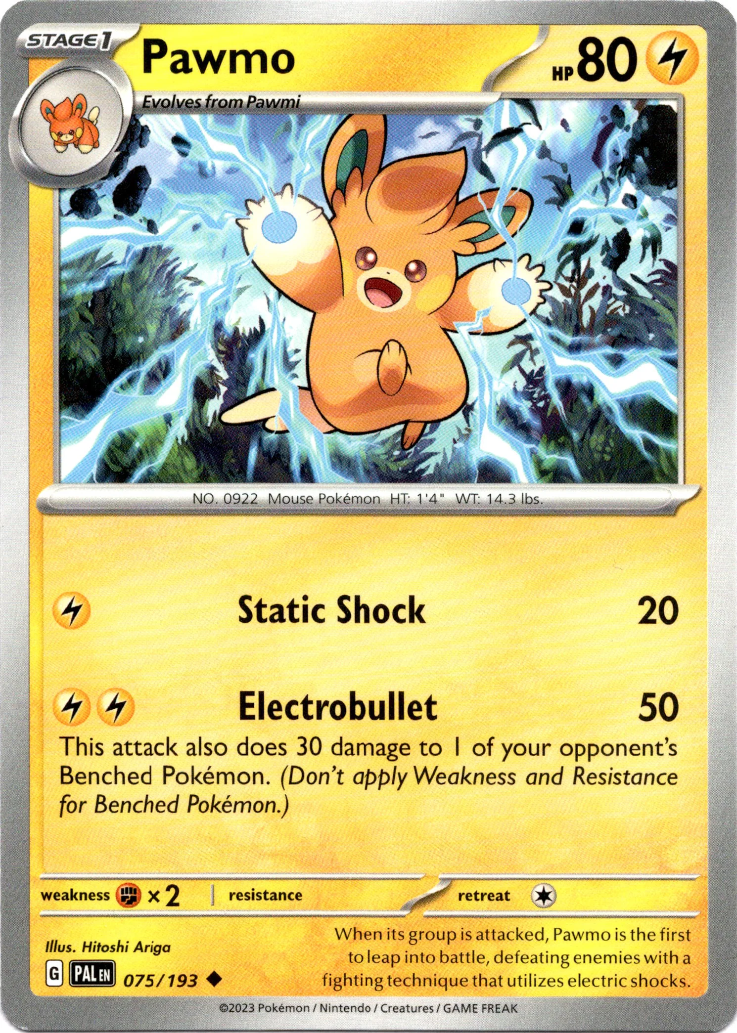 Pawmo - 075/193 - Paldea Evolved