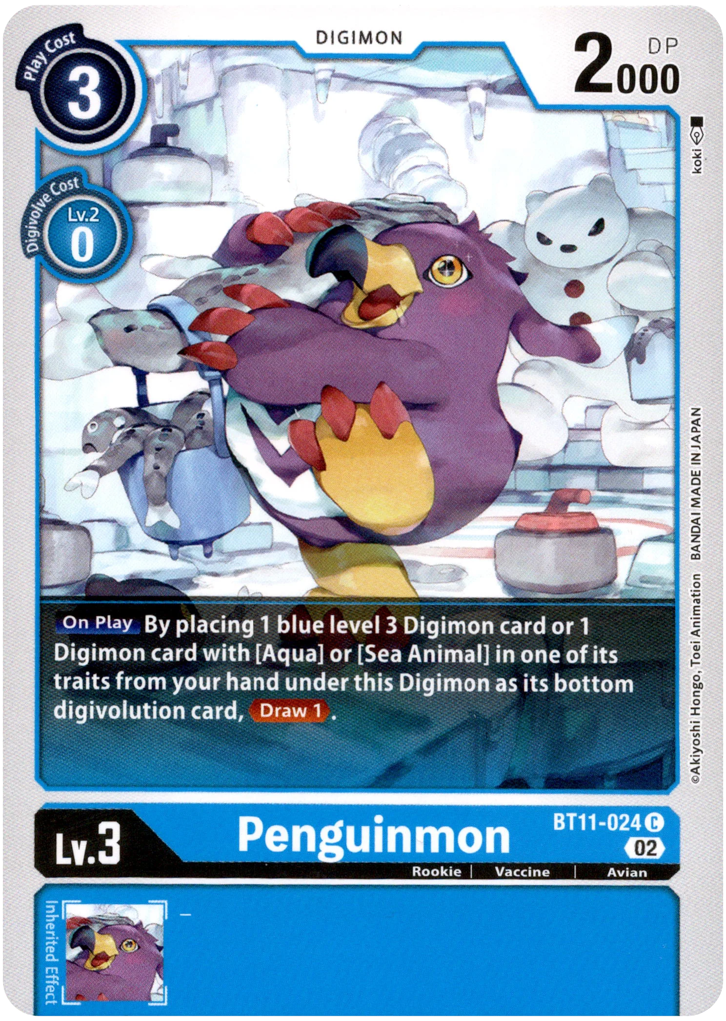 Penguinmon - BT11-024 C - Dimensional Phase