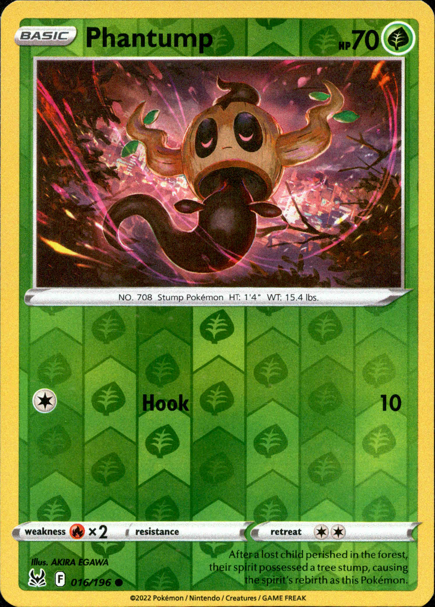 Phantump - 016/196 - Lost Origin - Reverse Holo