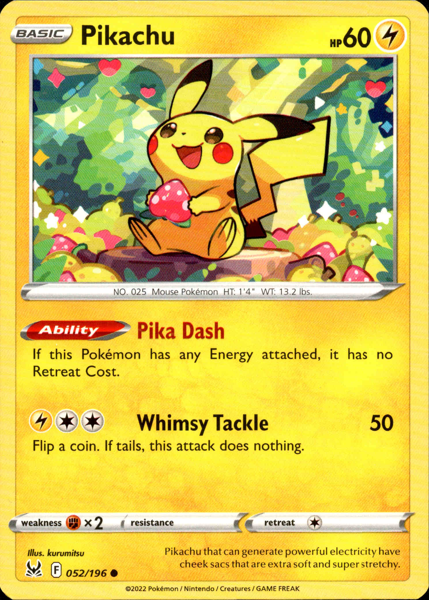 Pikachu - 052/196 - Lost Origin