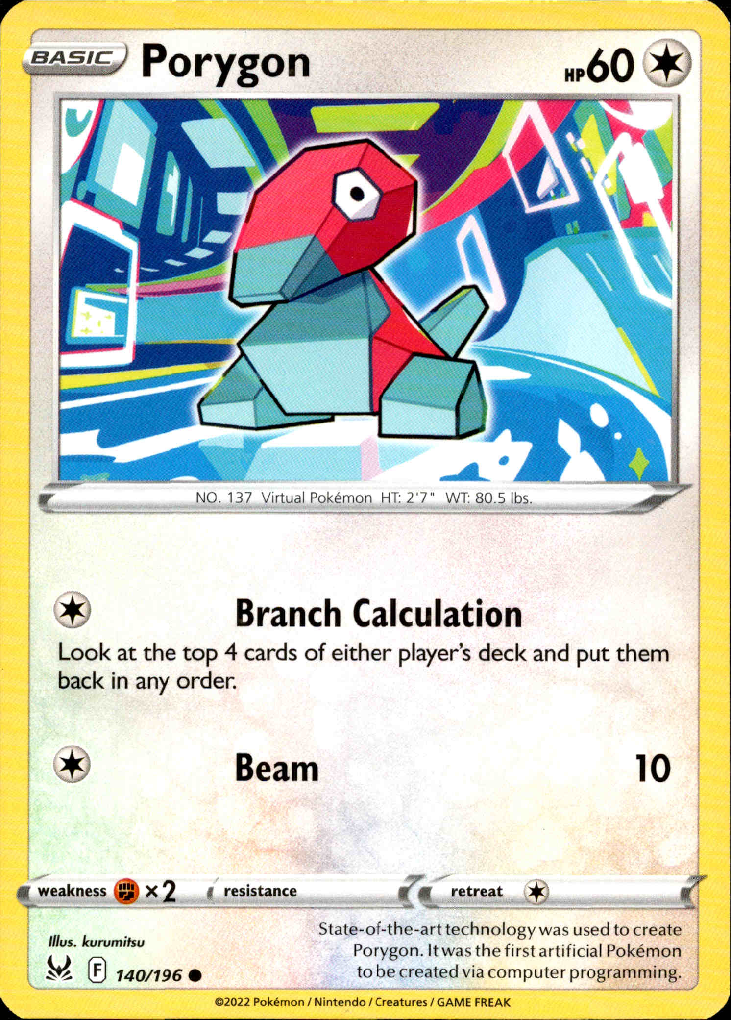 Porygon - 140/196 - Lost Origin