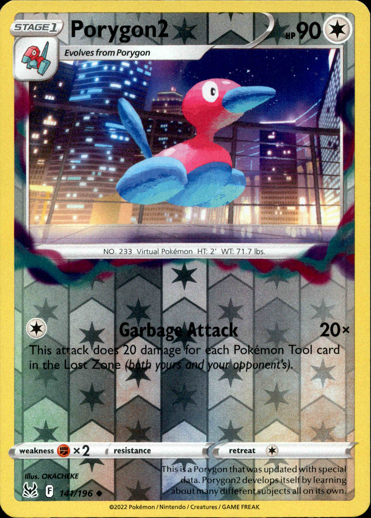 Porygon2 - 141/196 - Lost Origin - Reverse Holo