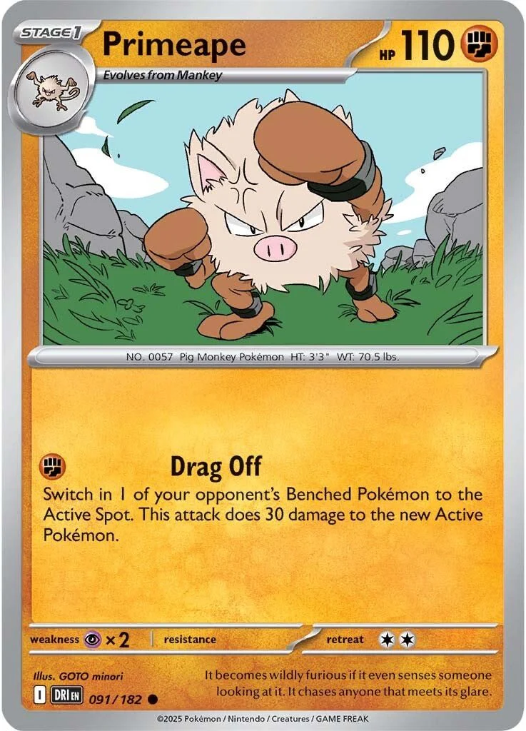 Primeape - 091/182 - Destined Rivals