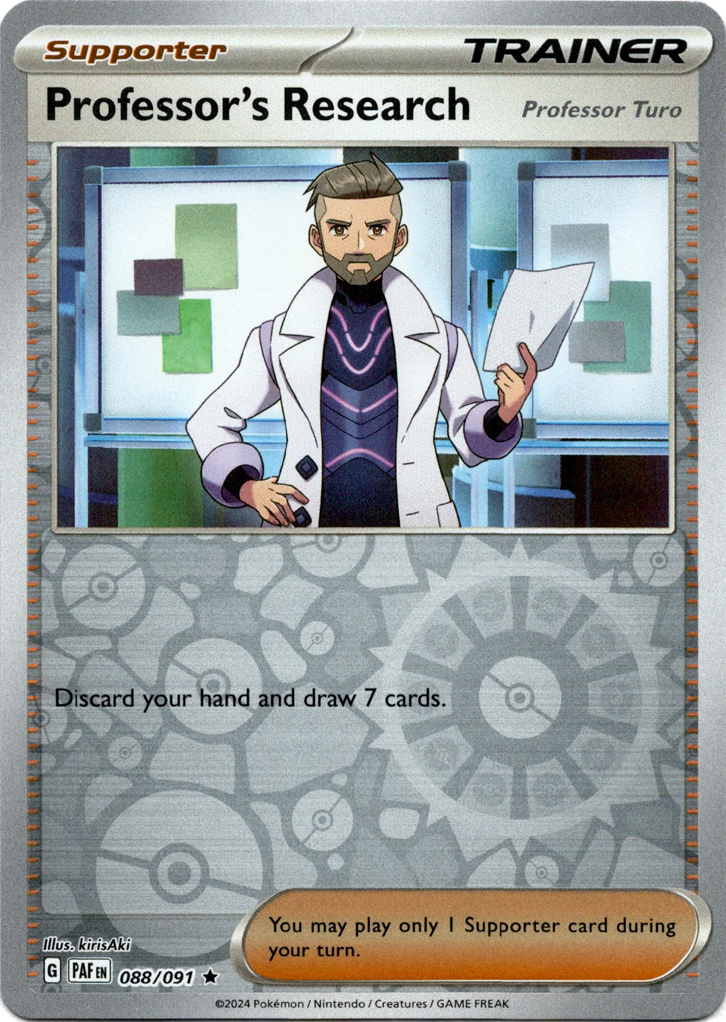 Professor’s Research - 088/091 - Paldean Fates - Reverse Holo