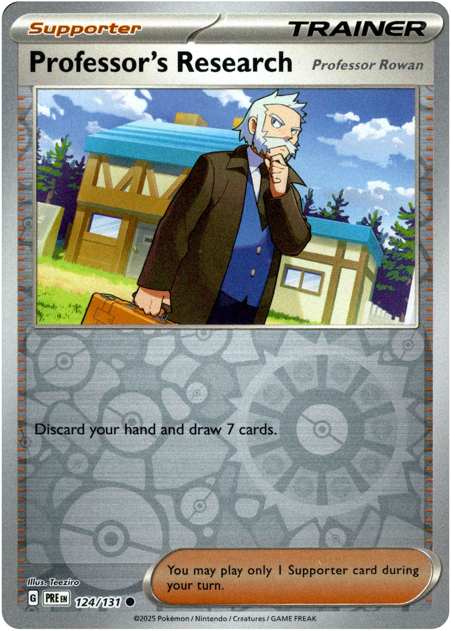 Professor's Research [Professor Rowan] - 124/131 - Prismatic Evolutions - Reverse Holo