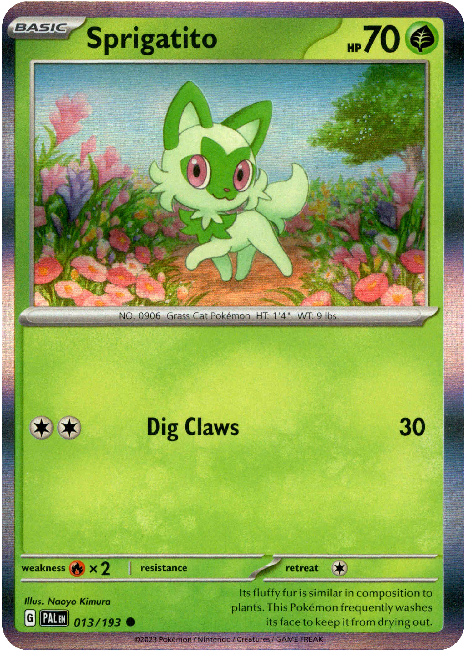 Sprigatito - 013/193 - Paldea Evolved - Holo