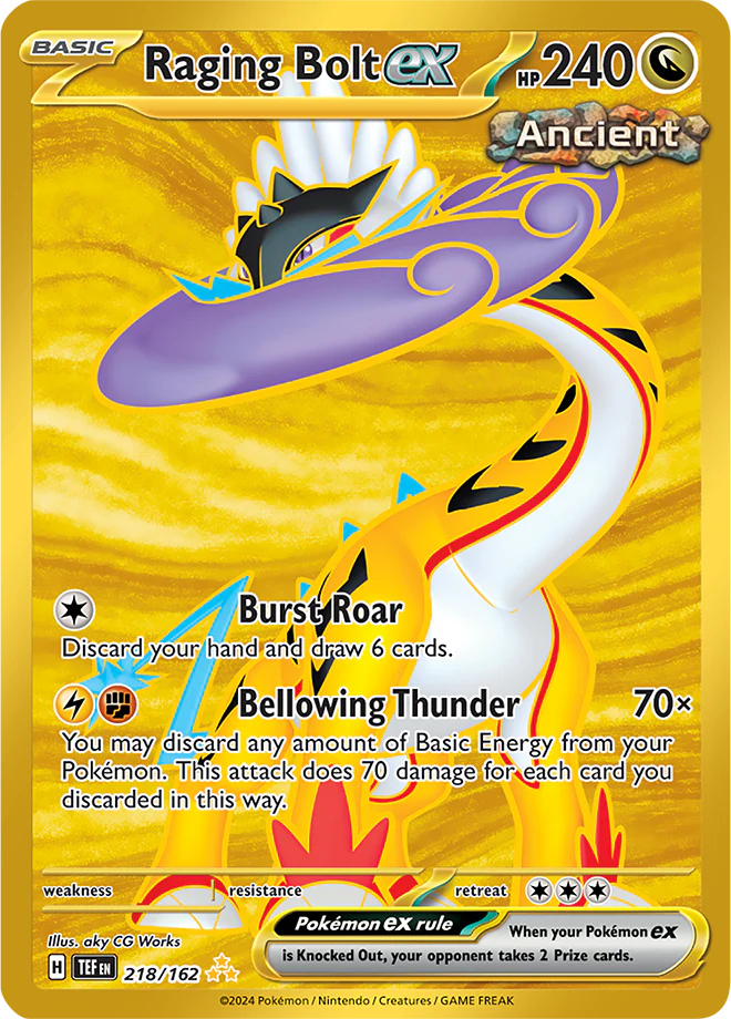 Raging Bolt ex - 218/162 - Temporal Forces - Holo
